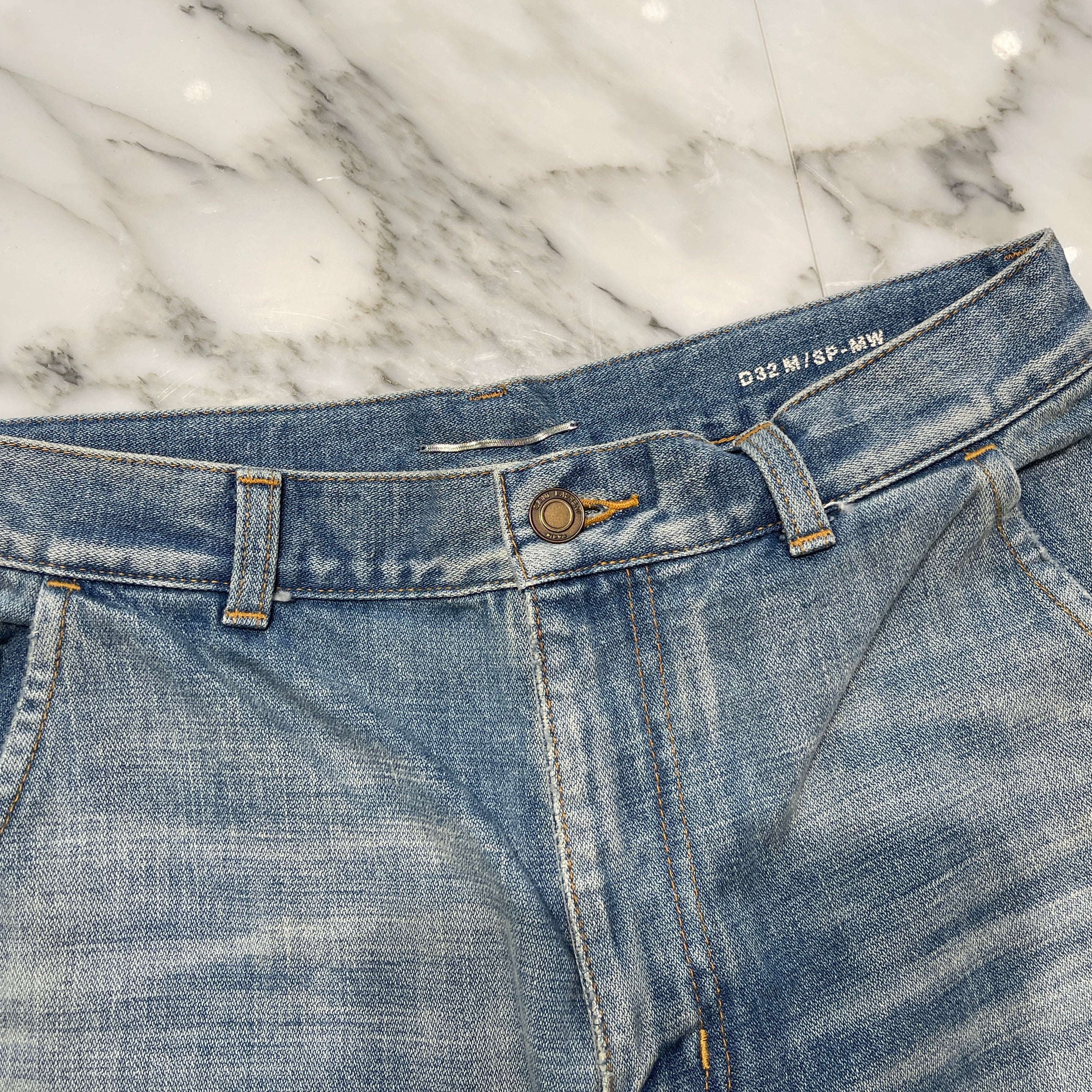 SAINT LAURENT PARIS 2023SS High Waist Straight Denim Pants 706567 Y11MA Size 28 サンローランパリ ハイウェスト ストレート デニムパンツ サイズ28