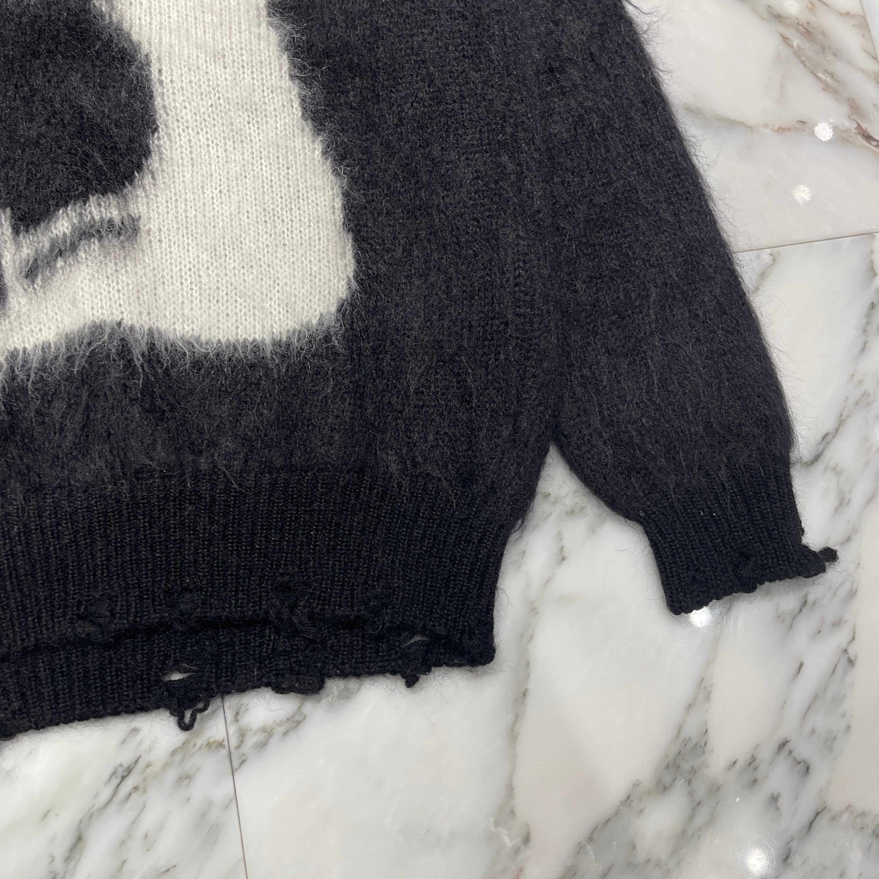 SAINT LAURENT PARIS 2022AW MOHAIR PLAYBOY Knit Sweater 713263 Y75SA Size S サンローランパリ モヘヤ プレイボーイ ニットセーター サイズS
