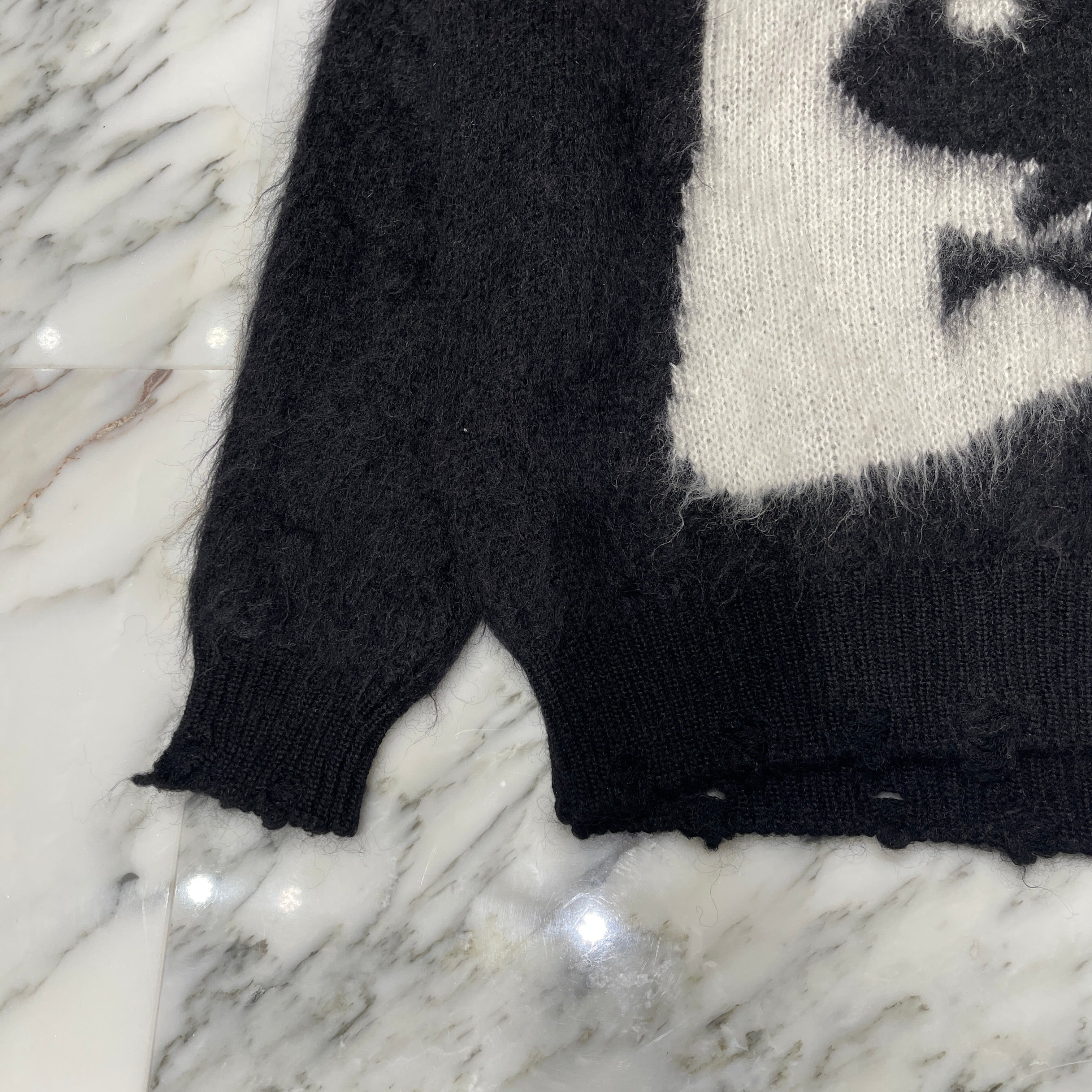 SAINT LAURENT PARIS 2022AW MOHAIR PLAYBOY Knit Sweater 713263 Y75SA Size S サンローランパリ モヘヤ プレイボーイ ニットセーター サイズS