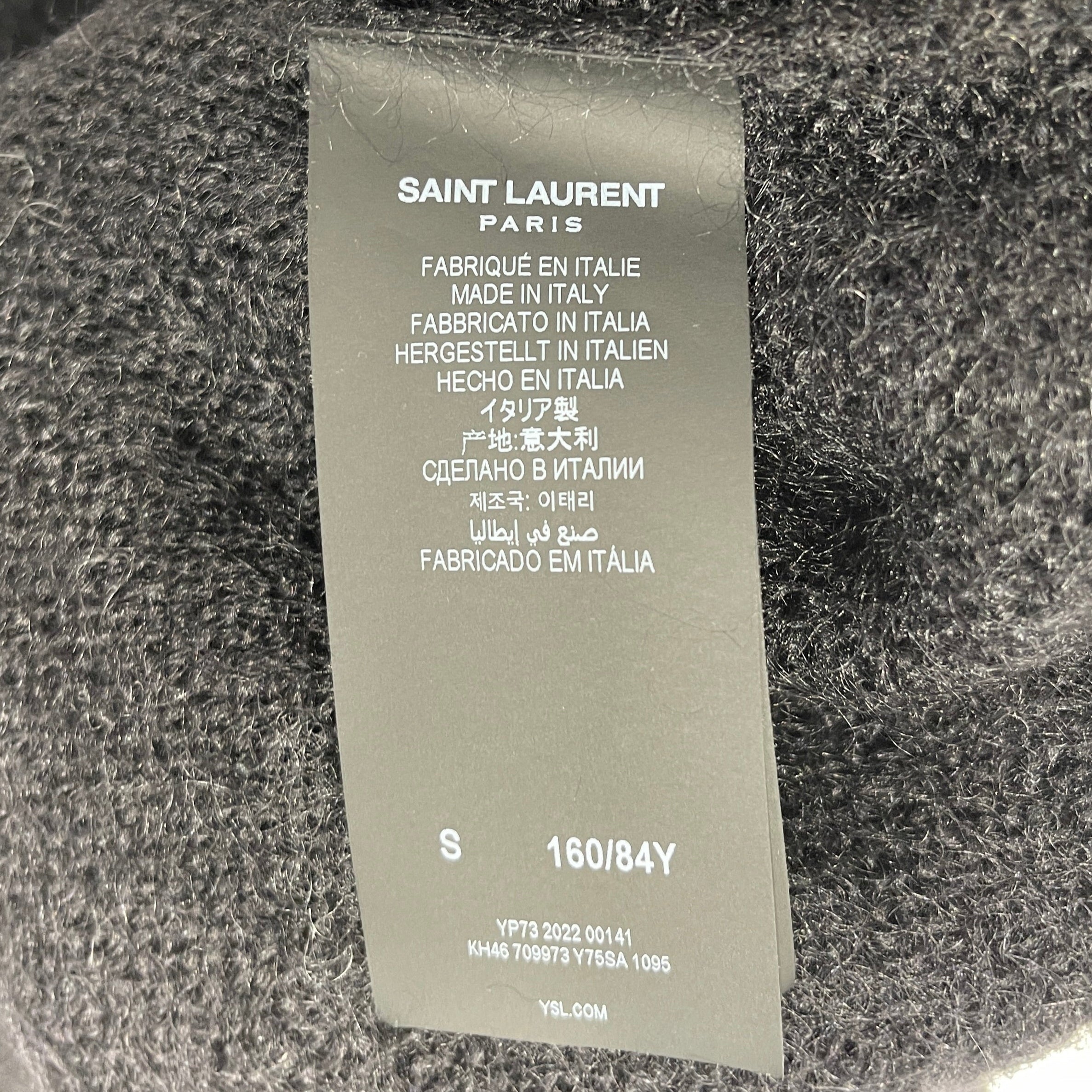 SAINT LAURENT PARIS 2022AW MOHAIR PLAYBOY Knit Sweater 713263