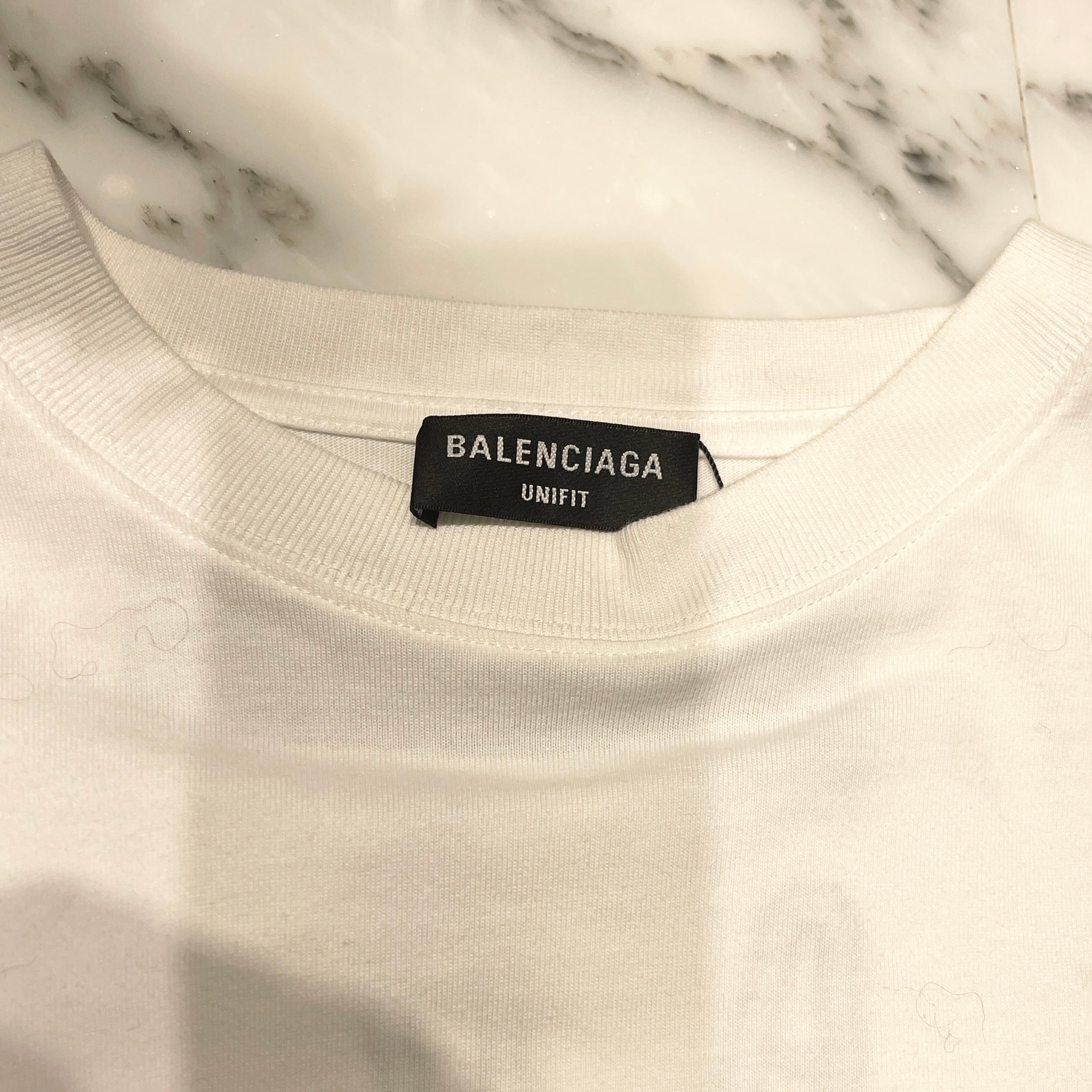 BALENCIAGA 2021SS UNIFIT DRIP PEACE Long Sleeve Tee 651796 TAVA1 Size S バレンシアガ ユニフィット ドリップ ピース ロングスリーブTシャツ サイズS