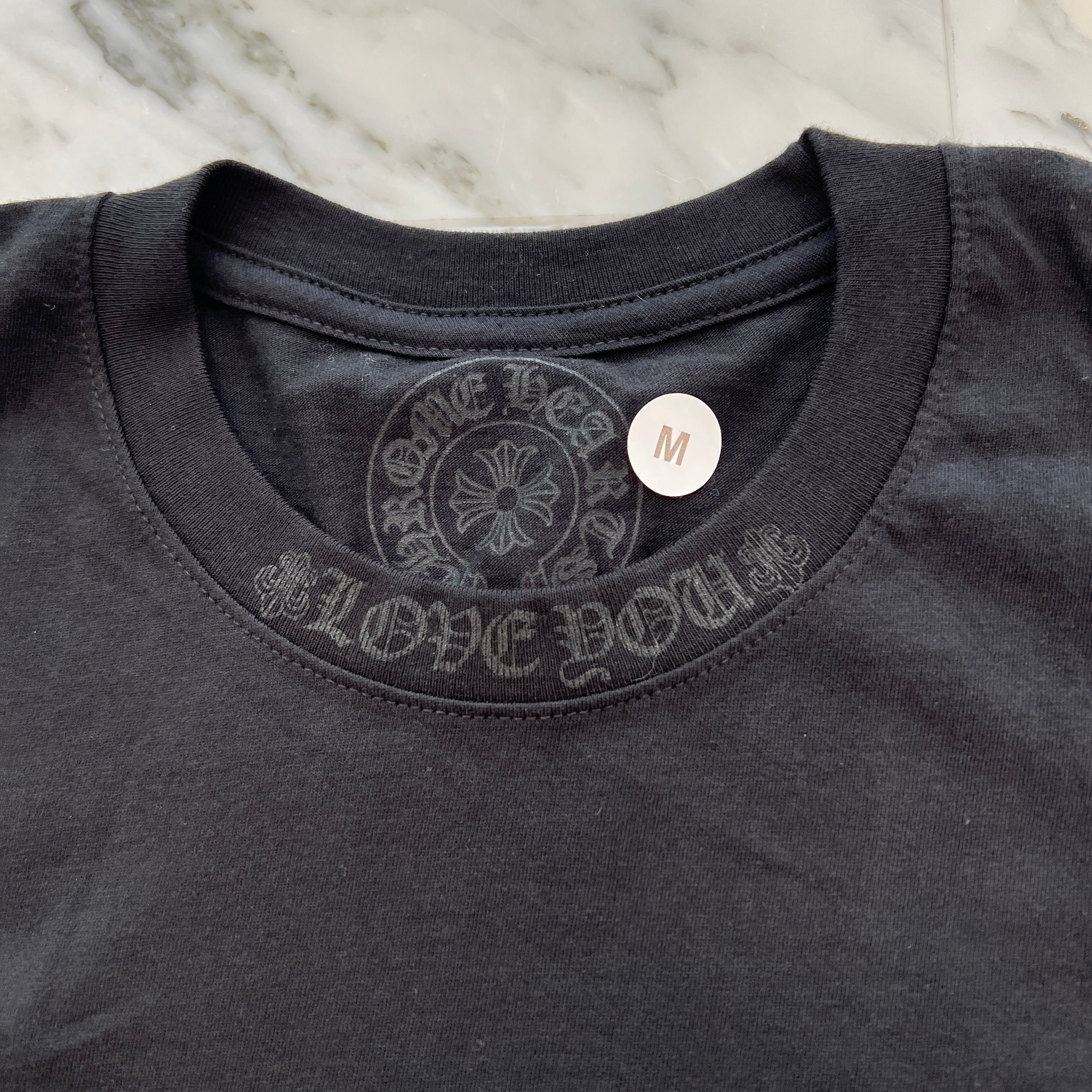 CHROME HEARTS Cannes Limited "LOVE YOU" Neck Logo Tee Size M クロムハーツ カンヌ限定 ラブユー ネックロゴ Tシャツ サイズM