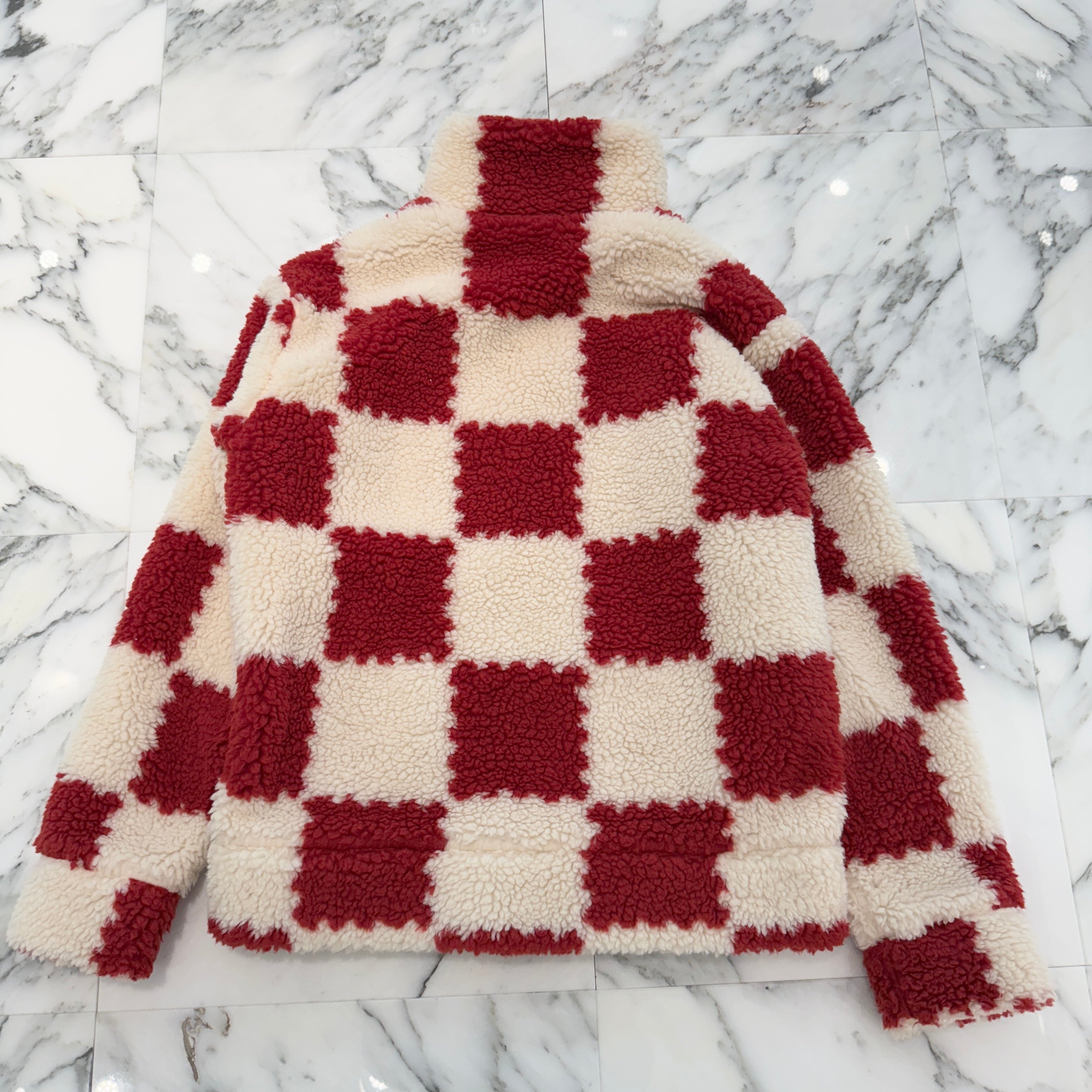 LOUIS VUITTON × NIGO 2021AW Damier Fleece Blouson 1A9GKK Size S ルイヴィトン × 二ゴー ダミエ フリースブルゾン サイズS