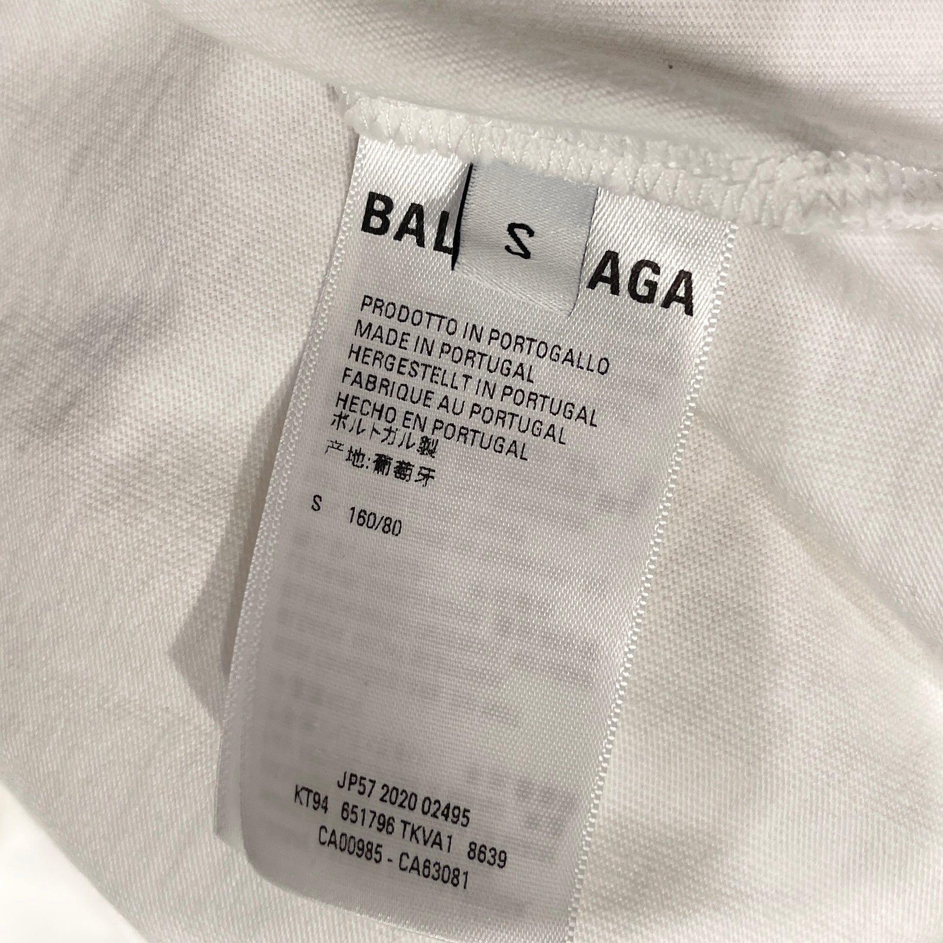 BALENCIAGA 2021SS UNIFIT DRIP PEACE Long Sleeve Tee 651796 TAVA1 Size S バレンシアガ ユニフィット ドリップ ピース ロングスリーブTシャツ サイズS