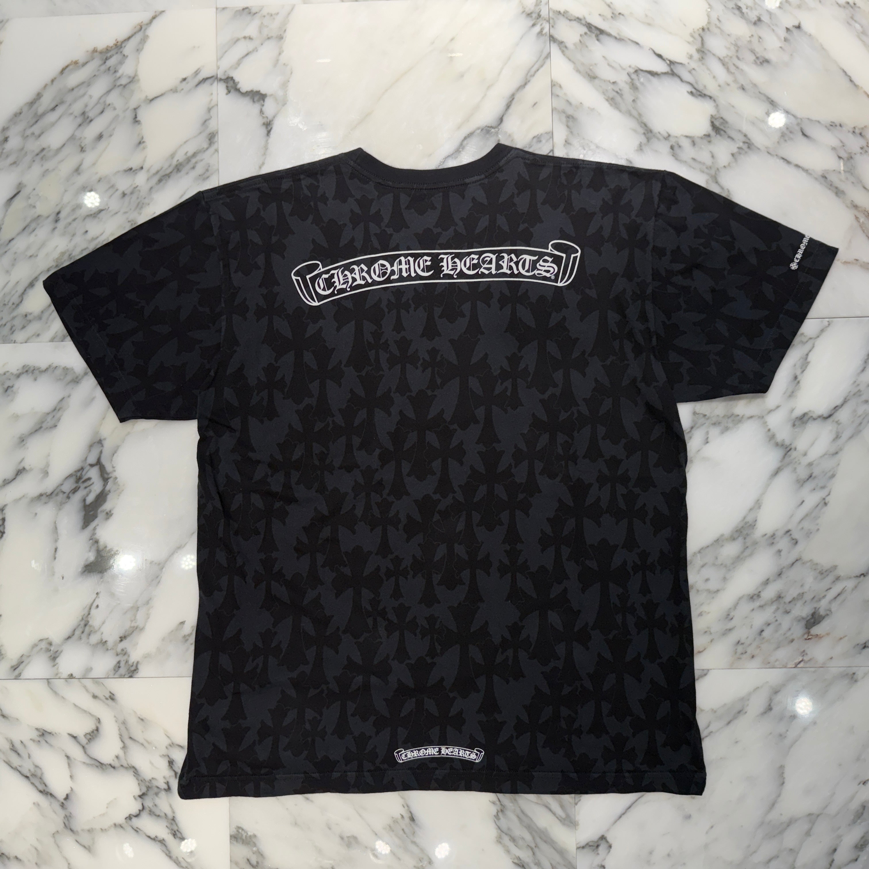 CHROME HEARTS 2024SS Graveyard Cemetery Cross Tee Size L クロムハーツ グレイブヤードセメタリークロスTシャツ 総柄 サイズL