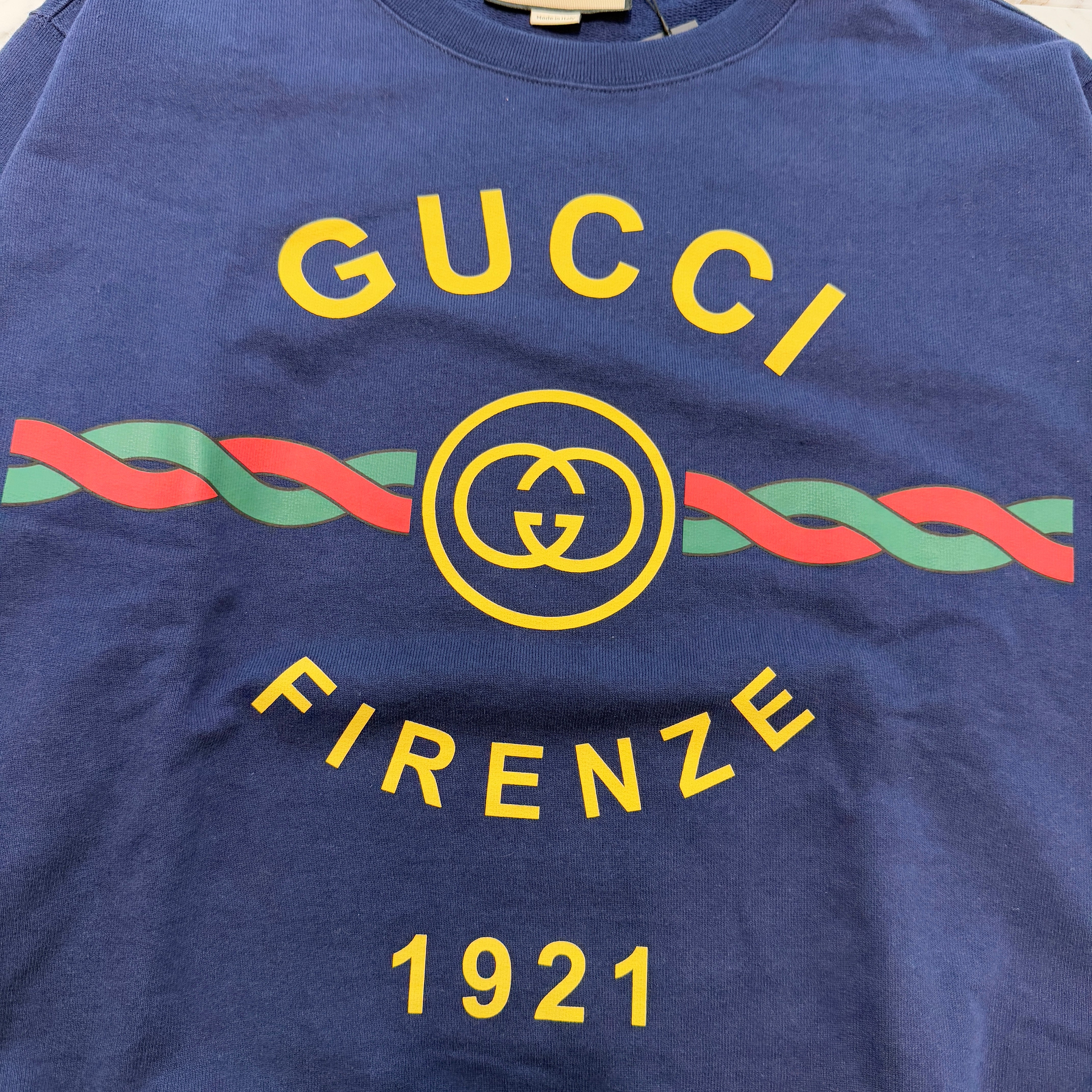 GUCCI 2024AW FIRENZE 1921 Sweat Shirt 626990 XJD70 Size S グッチ