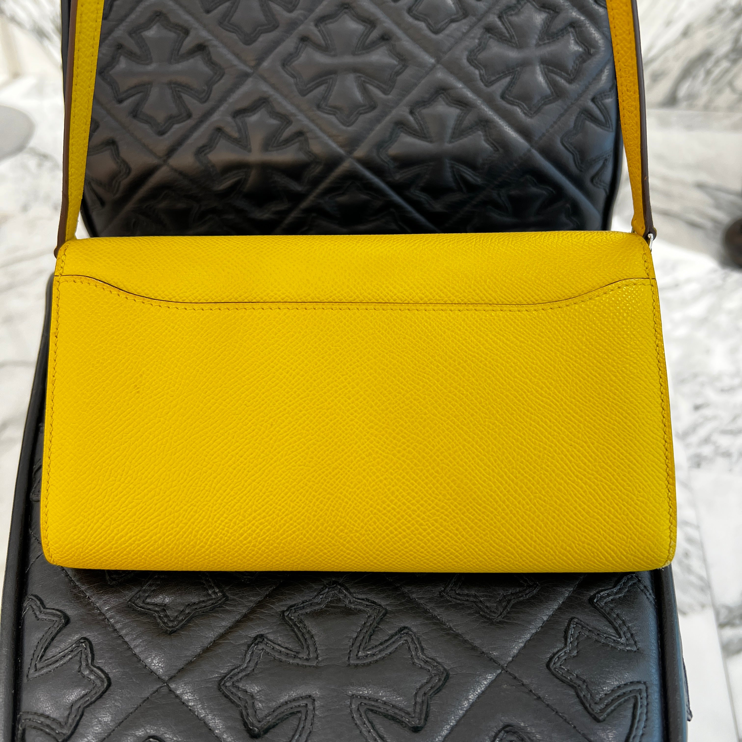 HERMES Constance To Go "Jaune Naples" Leather Long Wallet B刻印 エルメス コンスタンス トゥ ゴー "ジョーヌナプル" レザーロングウォレット B刻印
