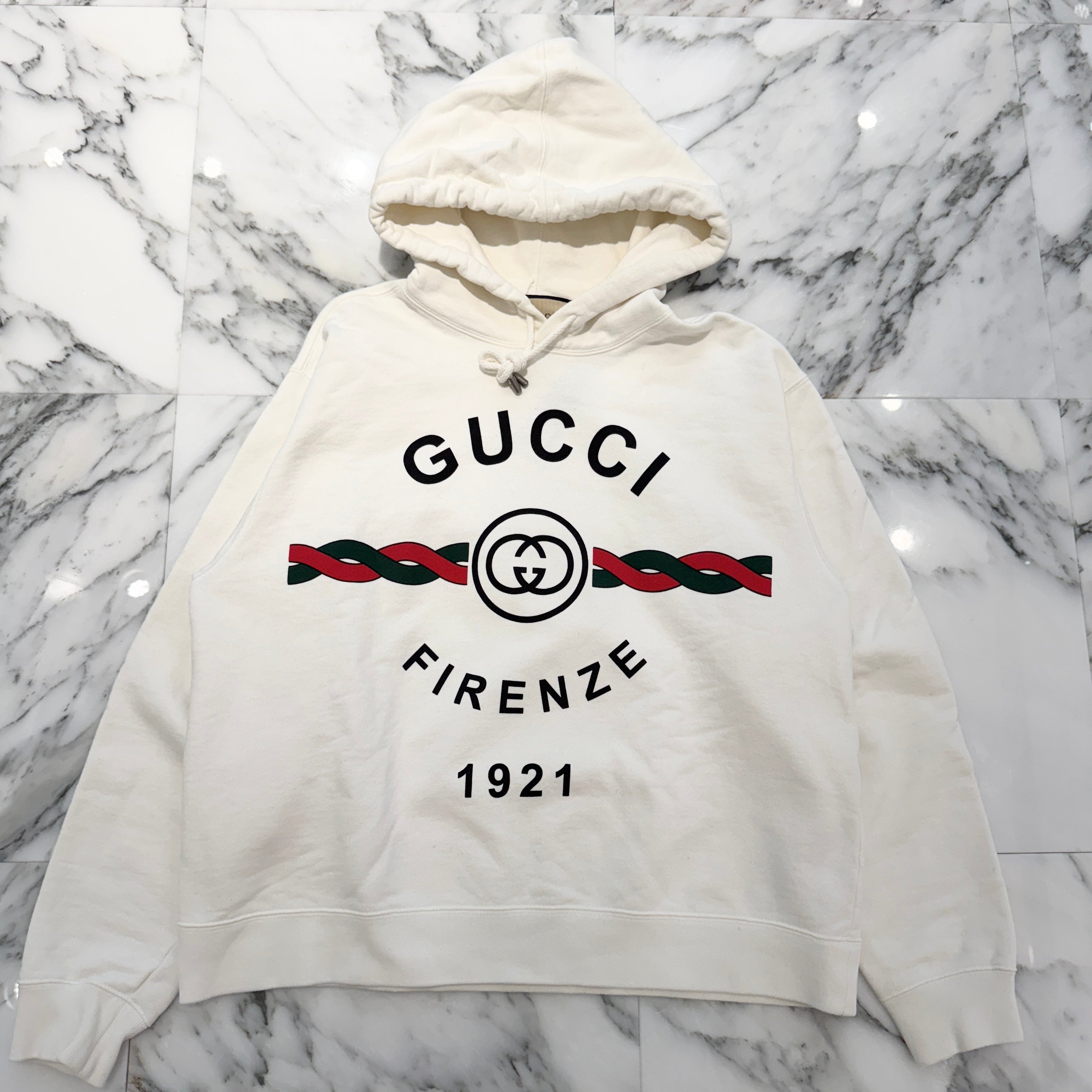 GUCCI 2024AW FIRENZE 1921 Hooded Sweat Shirt 646953 XJD70 Size S グッチ フィレンツェ 1921 フーデッドスウェットシャツ サイズS