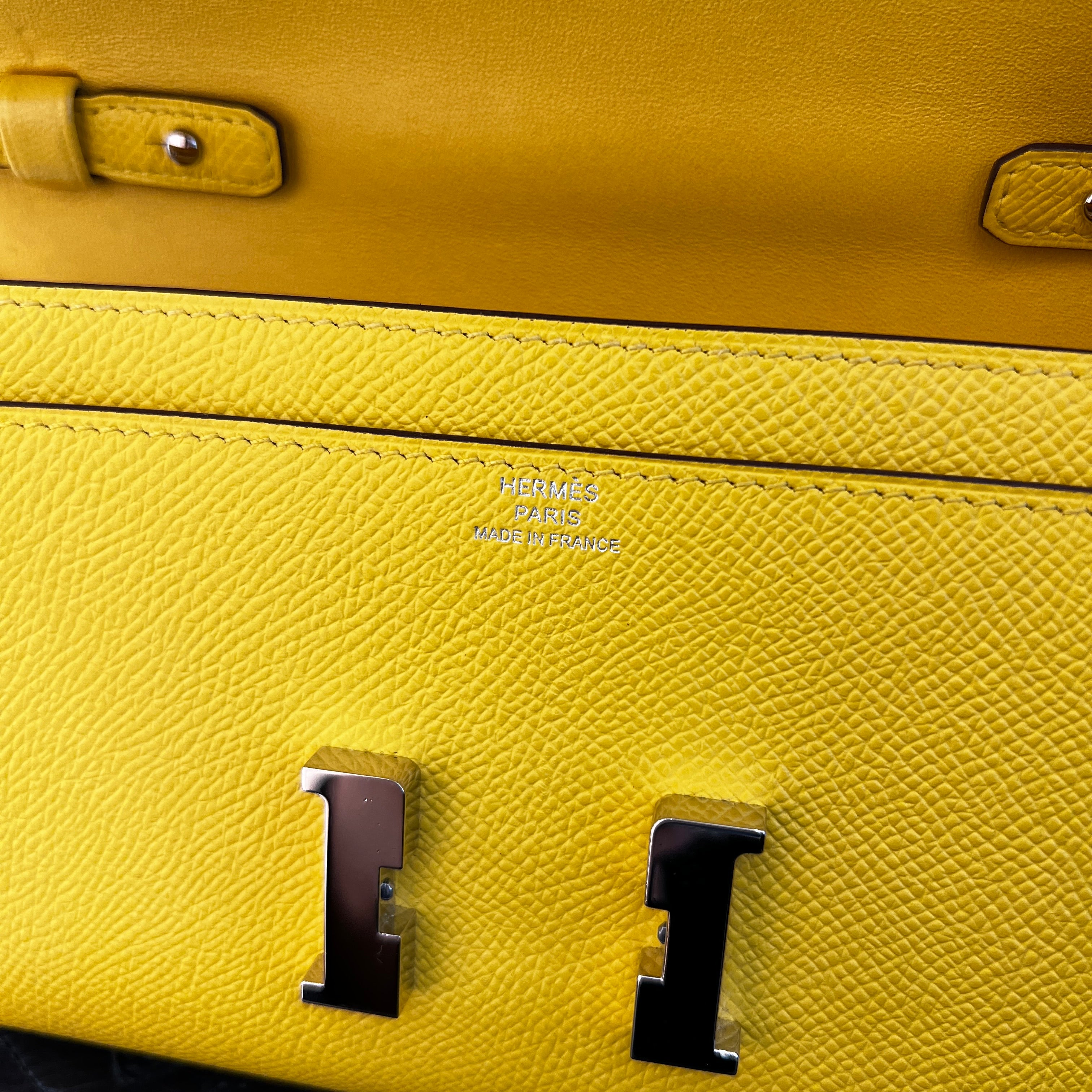 HERMES Constance To Go "Jaune Naples" Leather Long Wallet B刻印 エルメス コンスタンス トゥ ゴー "ジョーヌナプル" レザーロングウォレット B刻印