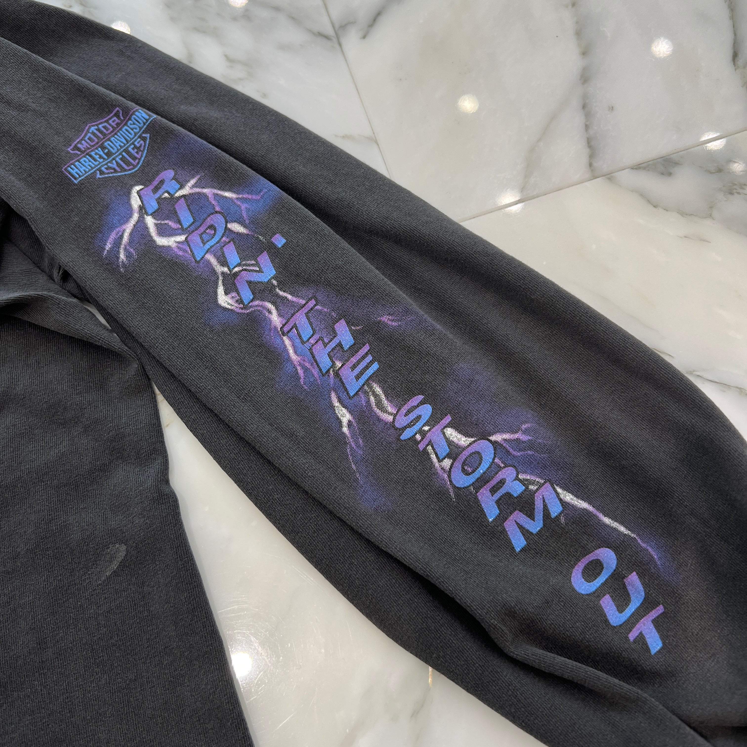 Vintage 90's Harley-Davidson "Pegasus Thunder" L/S Tee Size XL ヴィンテージ 90's ハーレー・ダビットソン アンテイムド "ペガサス サンダー" ロングスリーブTシャツ サイズXL