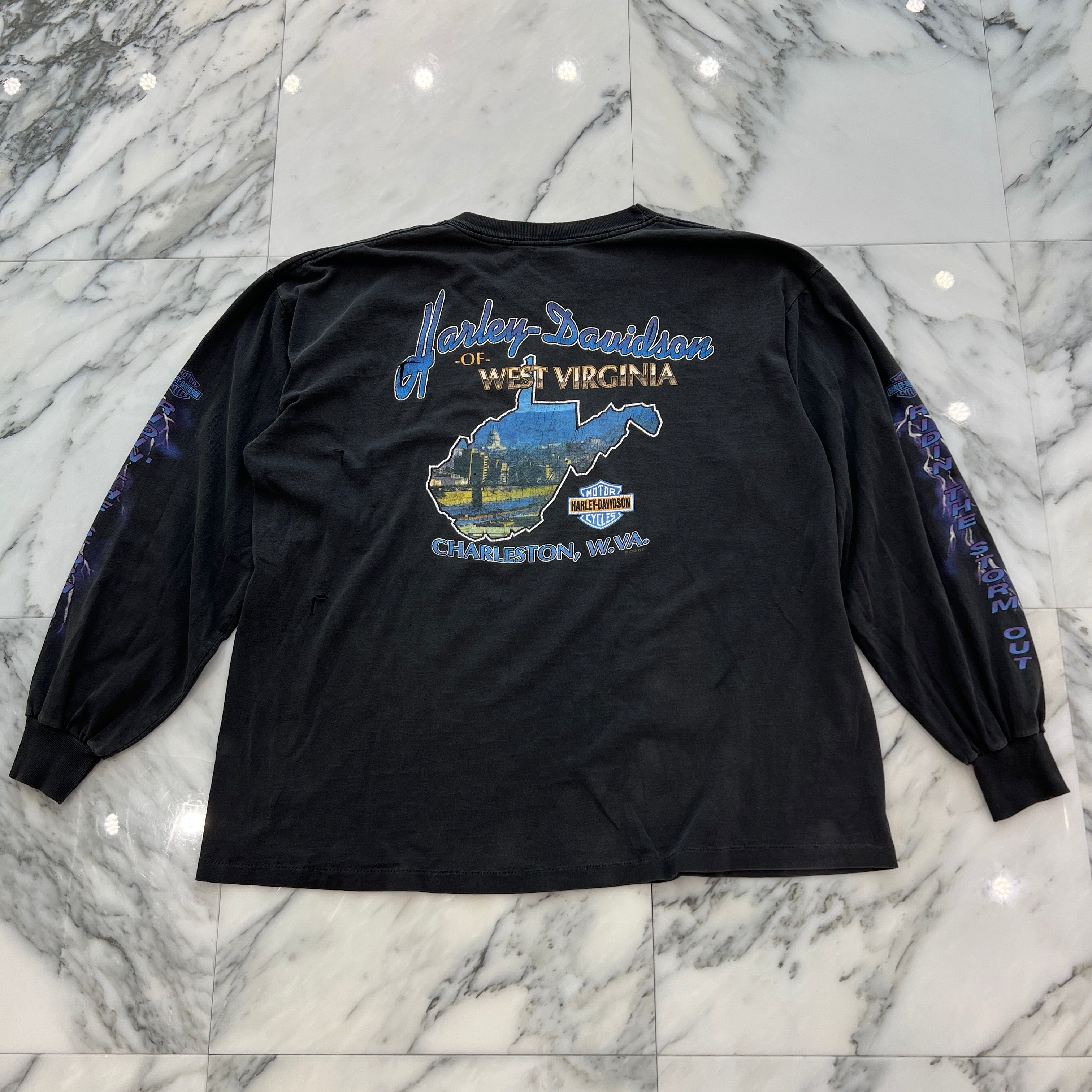 Vintage 90's Harley-Davidson "Pegasus Thunder" L/S Tee Size XL ヴィンテージ 90's ハーレー・ダビットソン アンテイムド "ペガサス サンダー" ロングスリーブTシャツ サイズXL