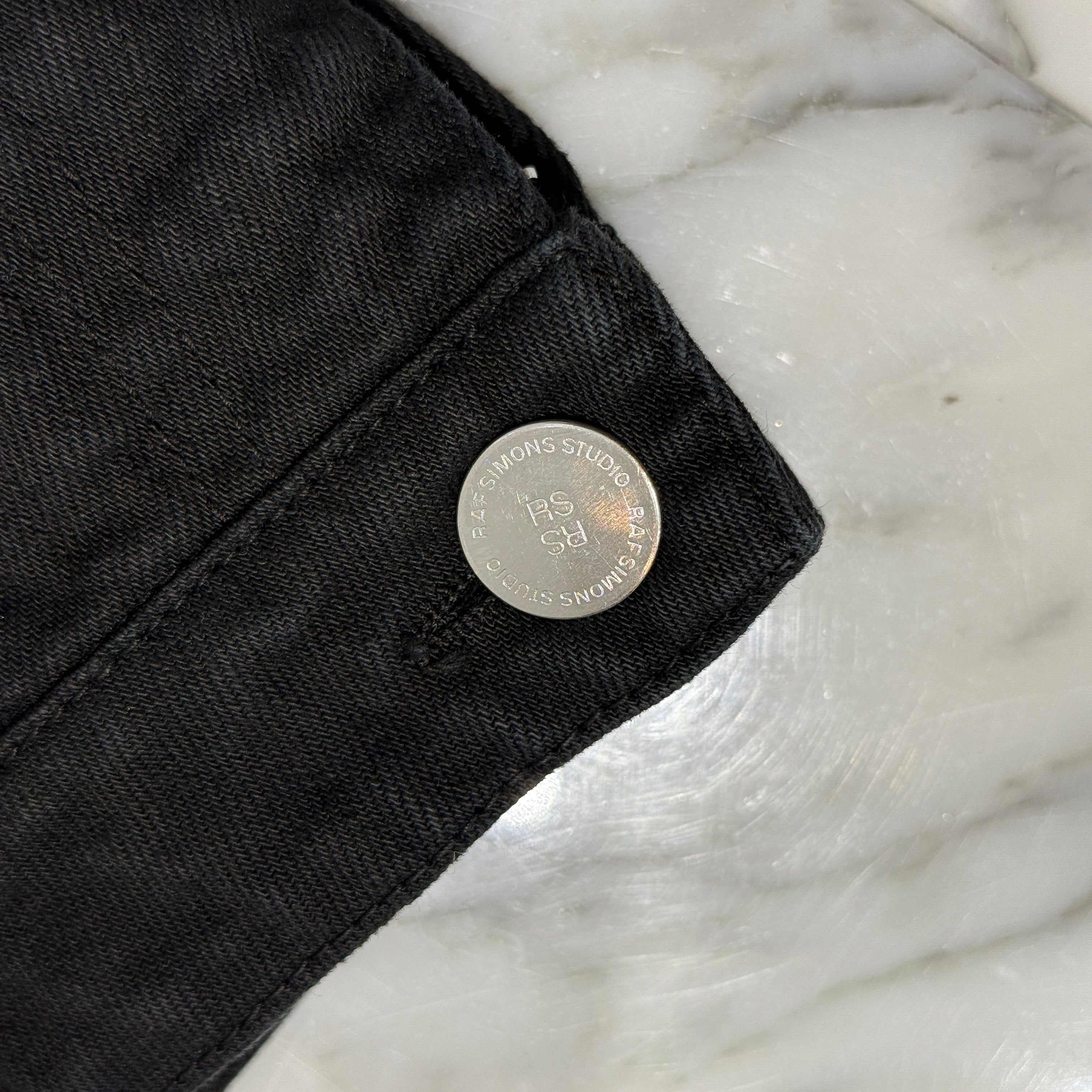 RAF SIMONS 2022SS Wide Denim Shorts With Double Pleats 221 M326 Size 36 ラフシモンズ ダブルプリーツ ワイドデニム ショートパンツ サイズ36