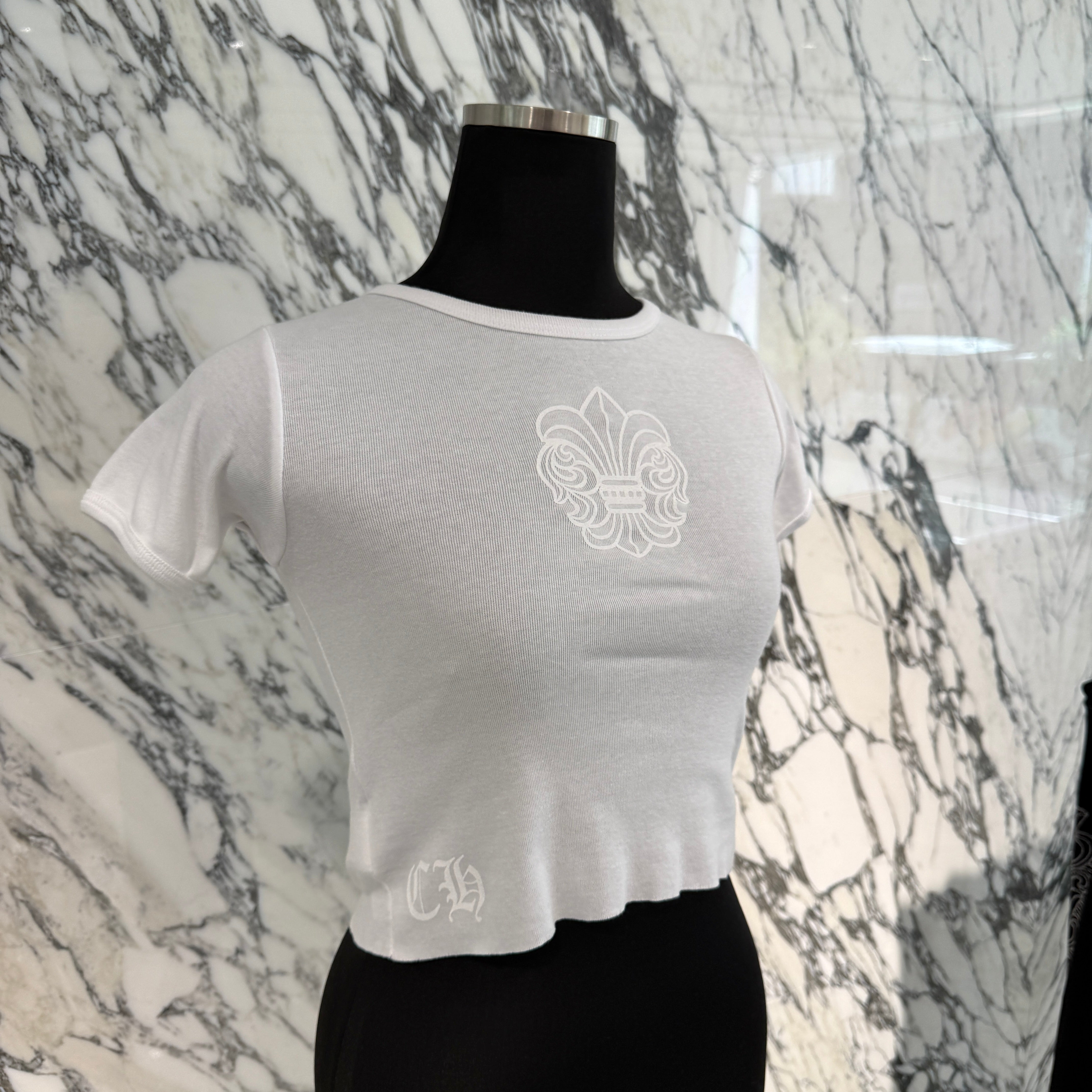 CHROME HEARTS CANNES Limited Love You BS FLARE Print Ladies Tee Size ONESIZE(68-112) クロムハーツ カンヌ限定 ラブユー BSフレア プリント レディースTシャツ サイズONESIZE(68-112)