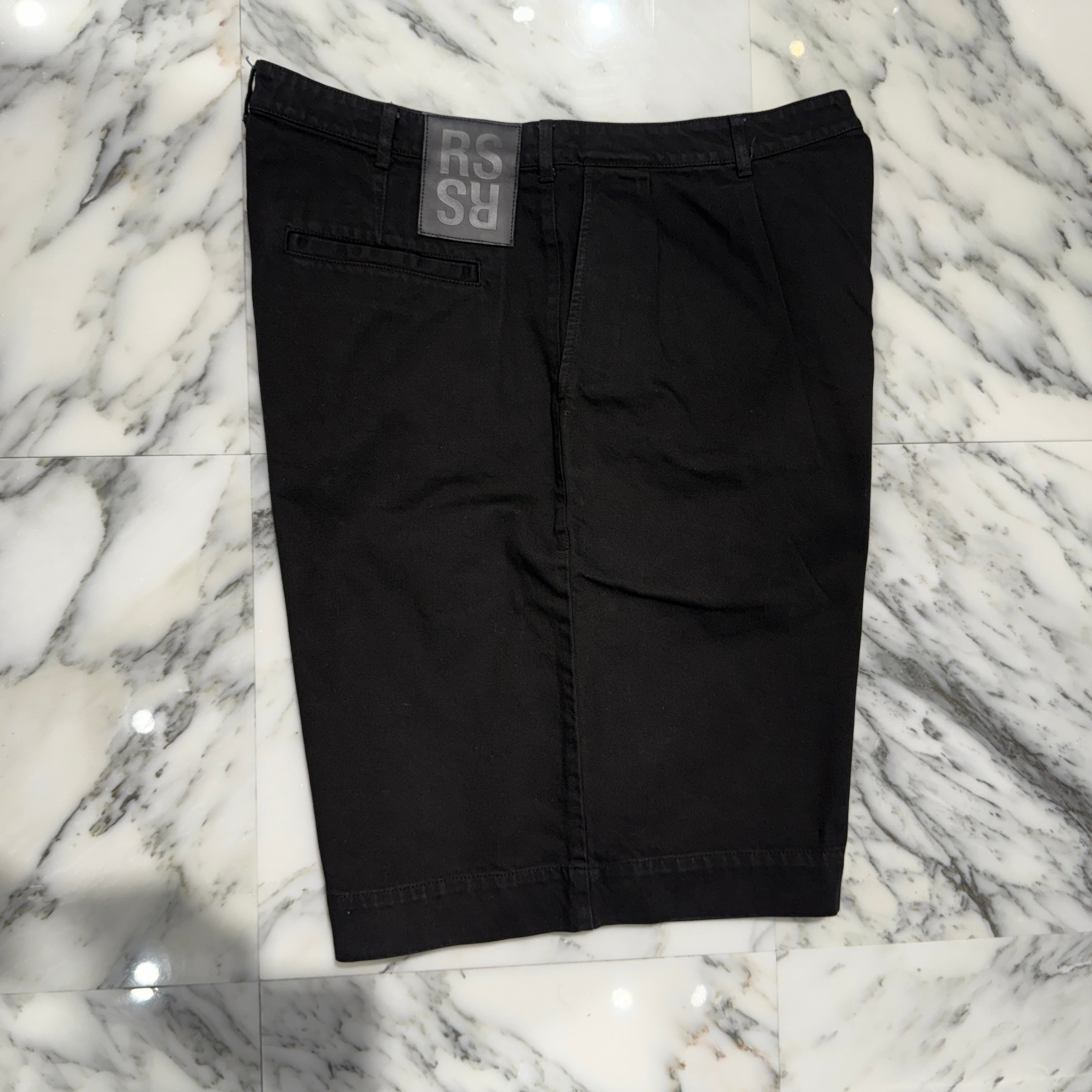 RAF SIMONS 2022SS Wide Denim Shorts With Double Pleats 221 M326 Size 36 ラフシモンズ ダブルプリーツ ワイドデニム ショートパンツ サイズ36