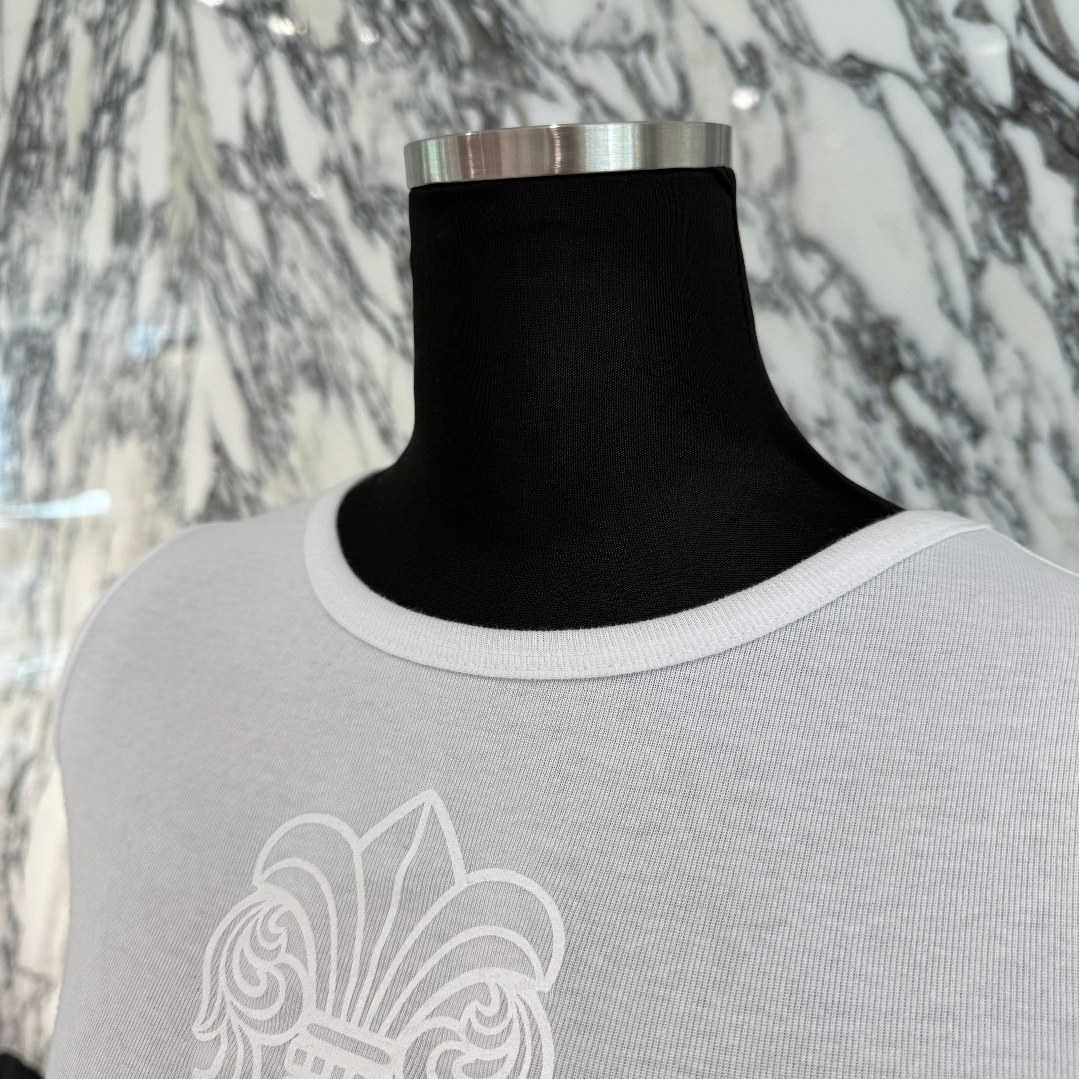 CHROME HEARTS CANNES Limited Love You BS FLARE Print Ladies Tee Size ONESIZE(68-112) クロムハーツ カンヌ限定 ラブユー BSフレア プリント レディースTシャツ サイズONESIZE(68-112)