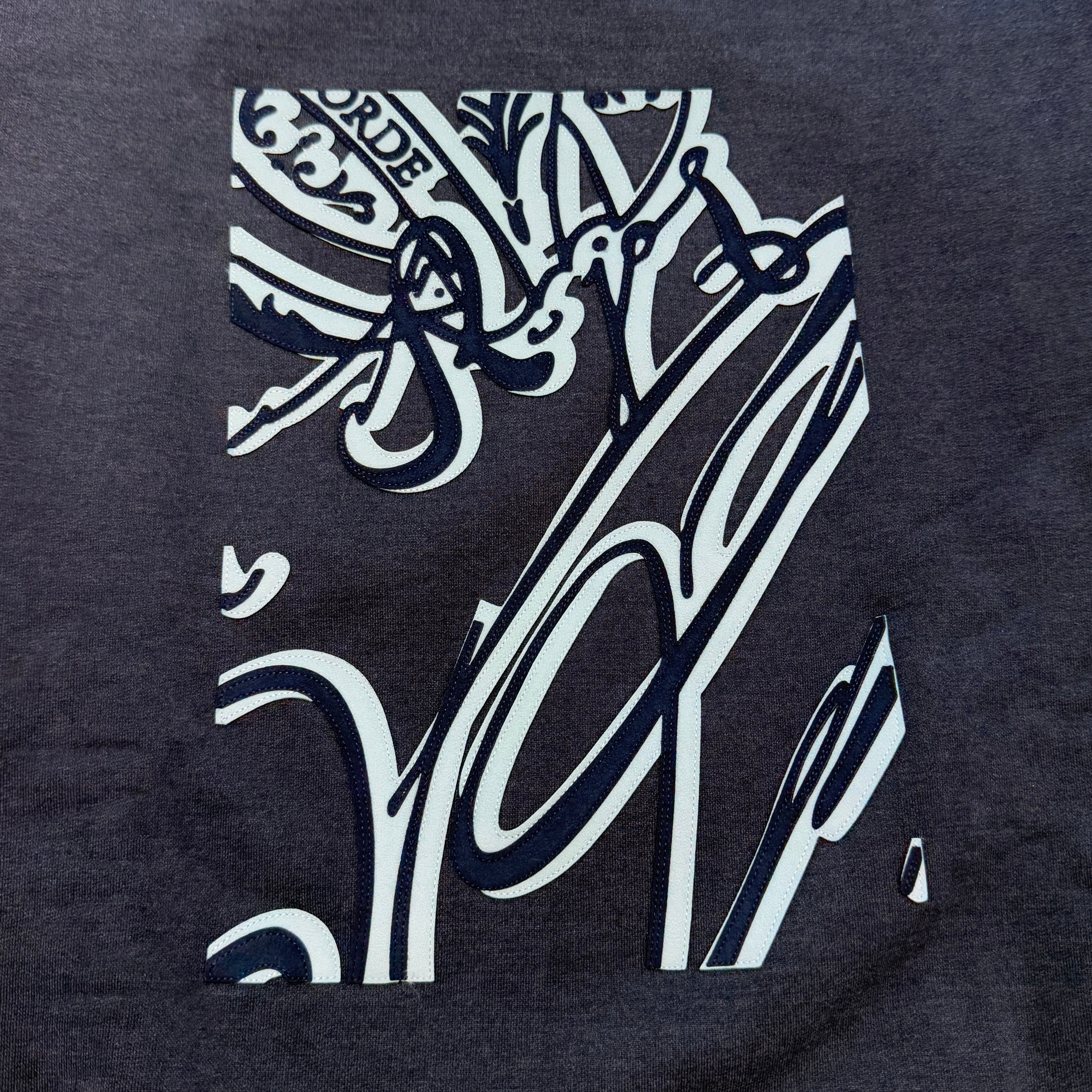 BERLUTI 2023AW Suede Effect Frame Scrit Sweatshirt R25JRL86JBAW Size M ベルルッティ スエードエフェクト フレーム スクリット スウェットシャツ サイズM