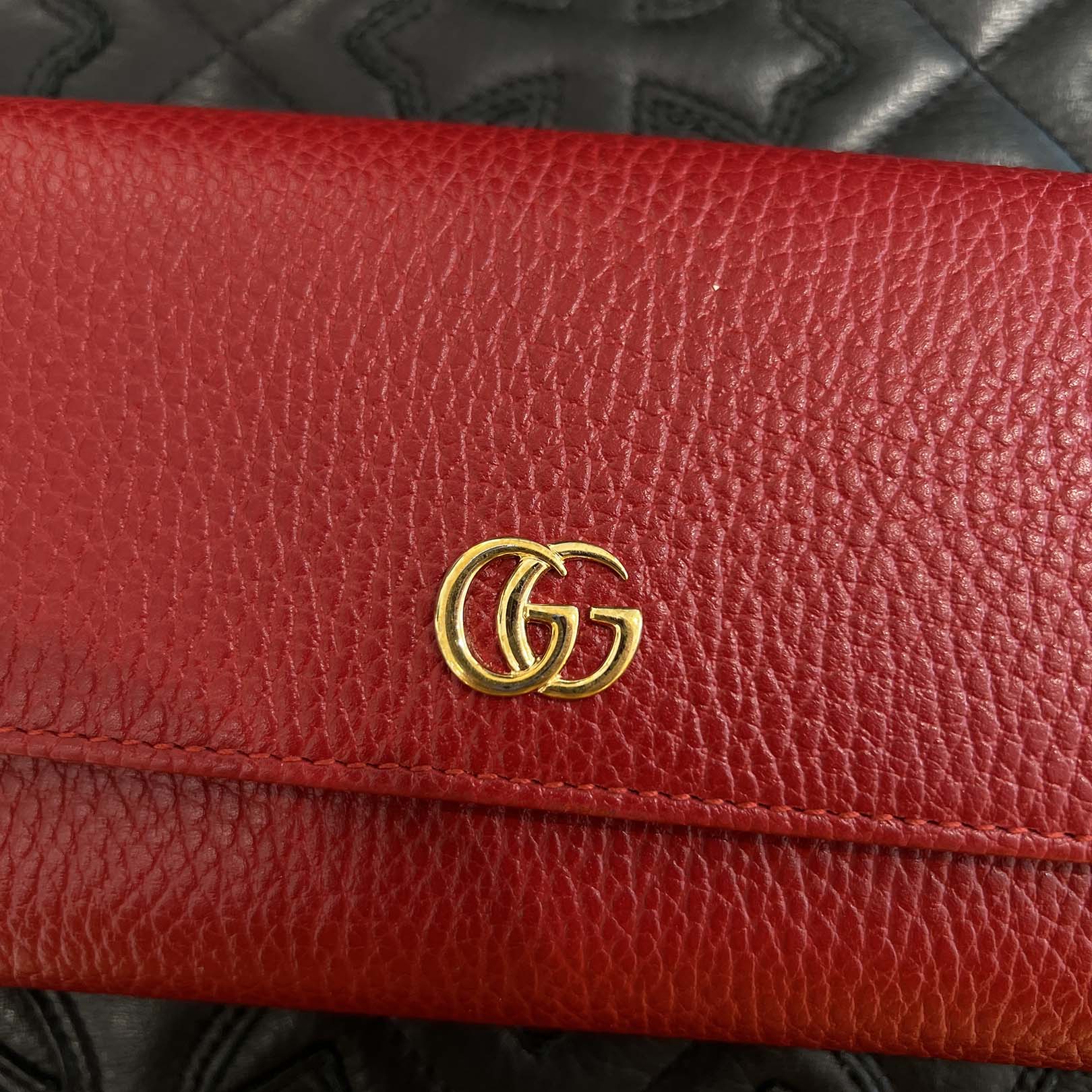 GUCCI Petit Marmont Continental Wallet グッチ プチマーモント コンチネンタル ウォレット