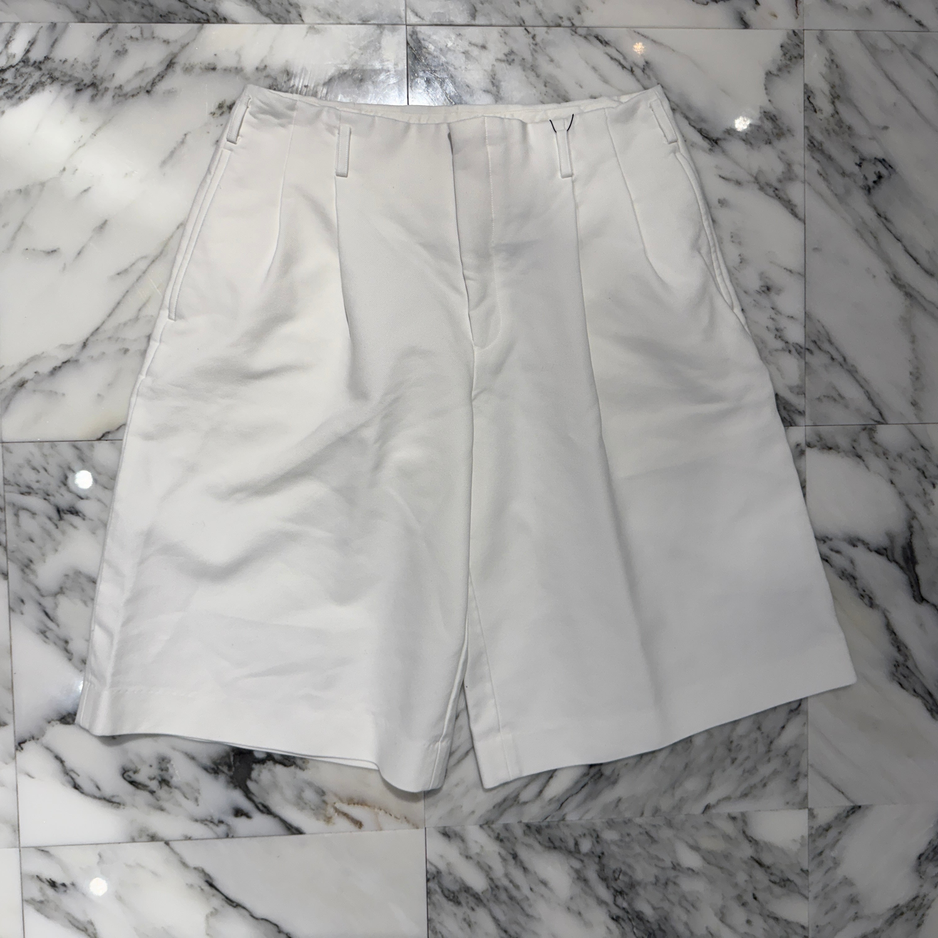 COMME des GARCONS 2020SS Tucked Wide Pants AD2019/DE-P059 Size Ｌコムデギャルソン タック入り ワイドショートパンツ サイズL