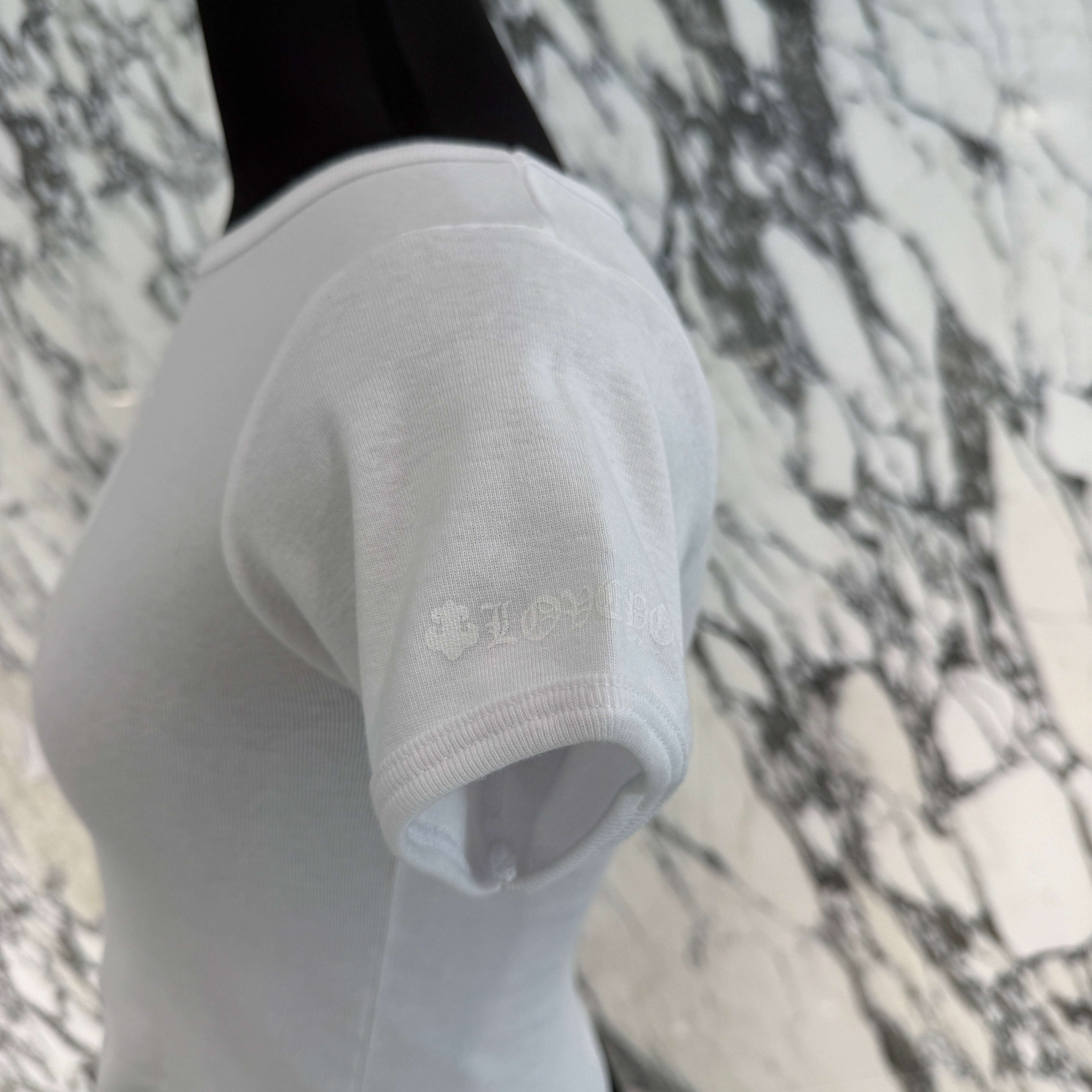 CHROME HEARTS CANNES Limited Love You BS FLARE Print Ladies Tee Size ONESIZE(68-112) クロムハーツ カンヌ限定 ラブユー BSフレア プリント レディースTシャツ サイズONESIZE(68-112)