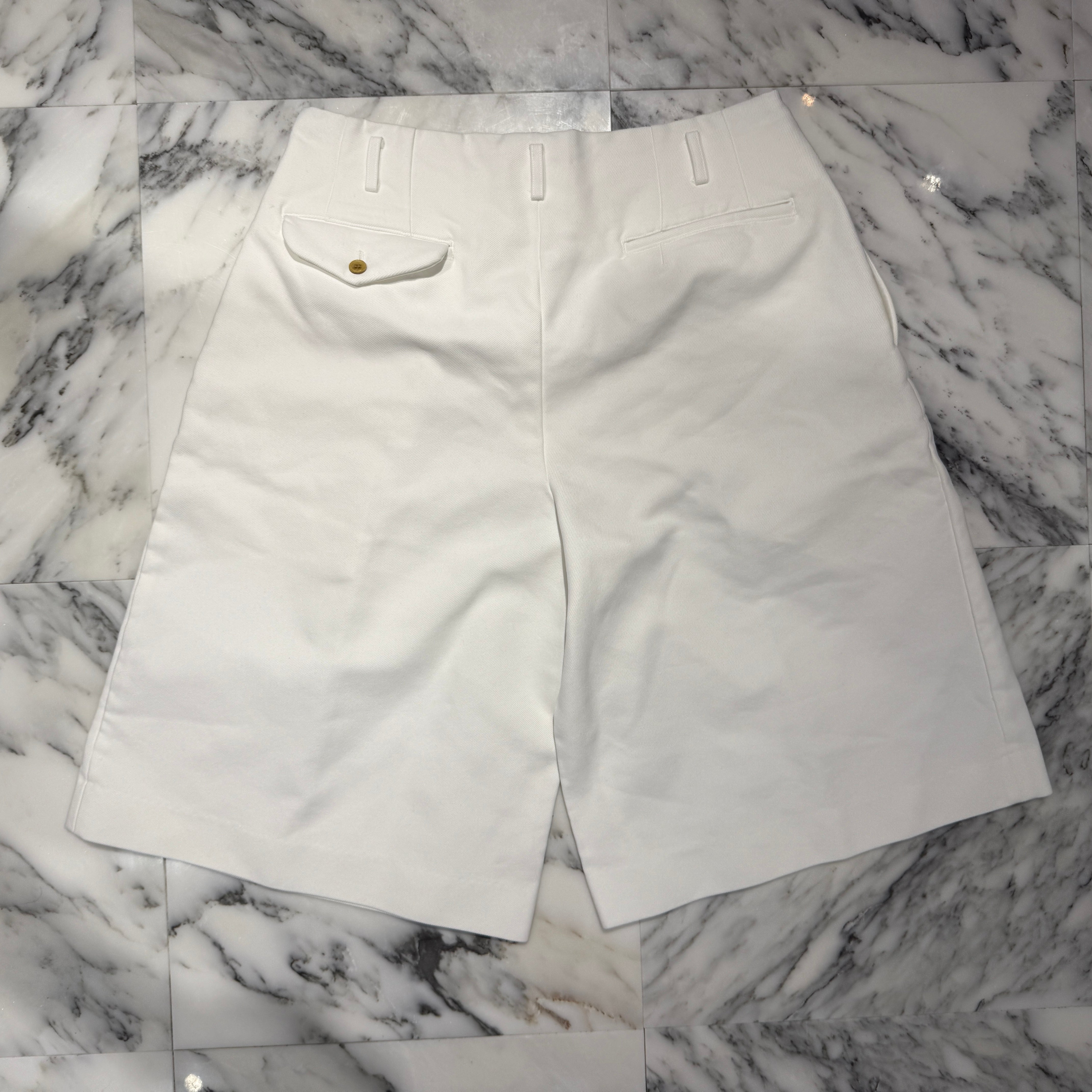 COMME des GARCONS 2020SS Tucked Wide Pants AD2019/DE-P059 Size Ｌコムデギャルソン タック入り ワイドショートパンツ サイズL