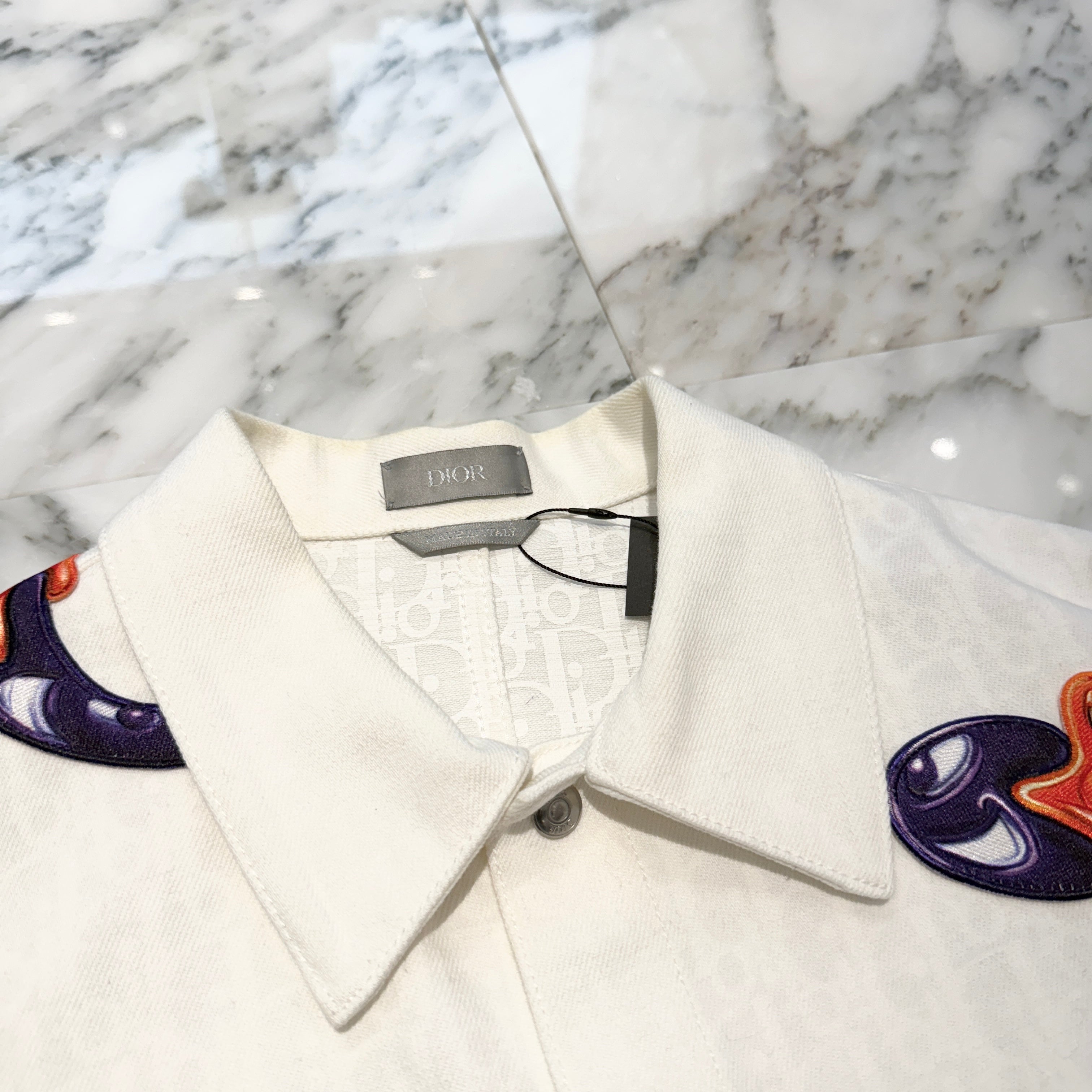 DIOR × Kenny Scharf 2021AW Overshirt Jacket 033D490D277X Size 44 クリスチャン ディオール × ケニーシャーフ オーバーシャツジャケット サイズ44