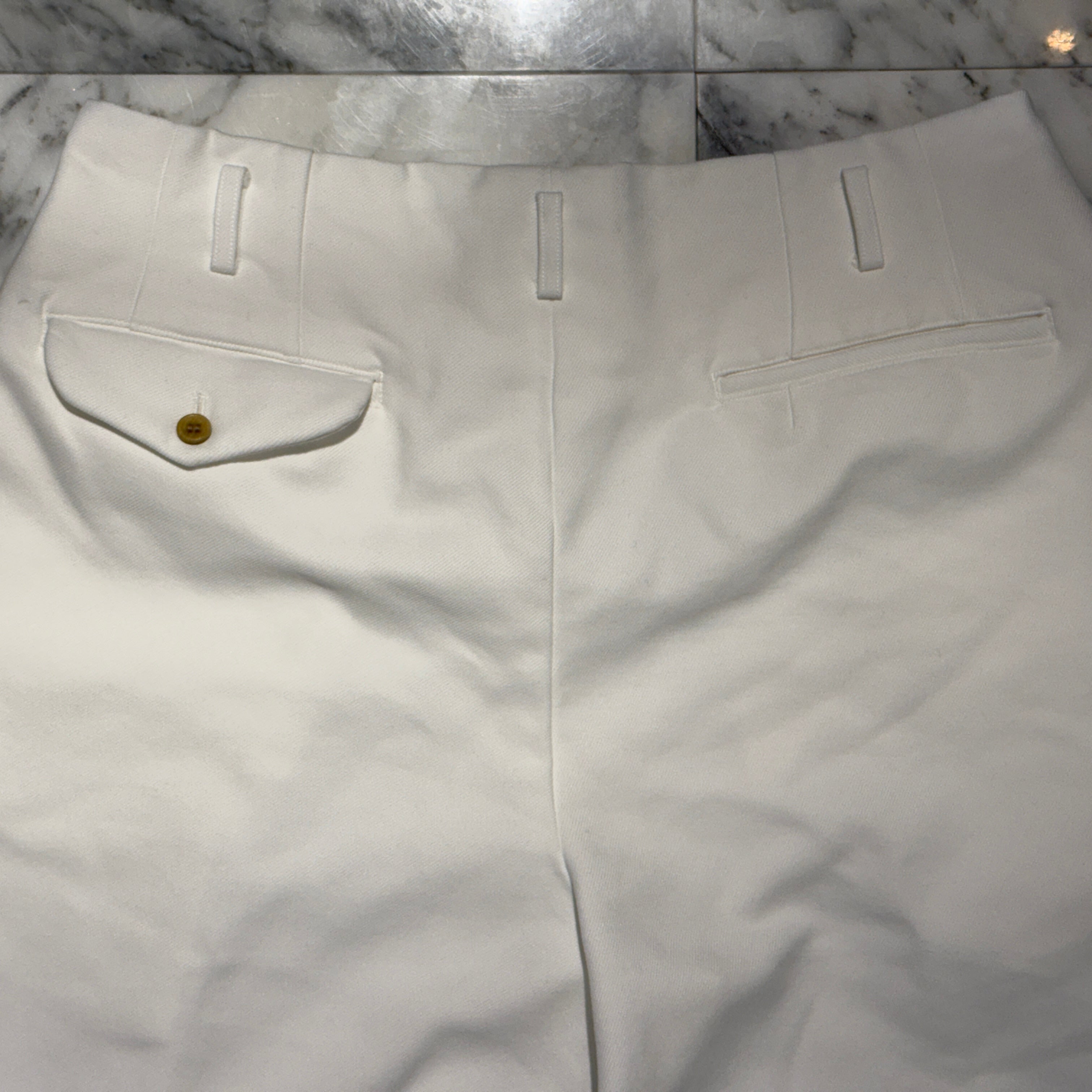 COMME des GARCONS 2020SS Tucked Wide Pants AD2019/DE-P059 Size Ｌコムデギャルソン タック入り ワイドショートパンツ サイズL