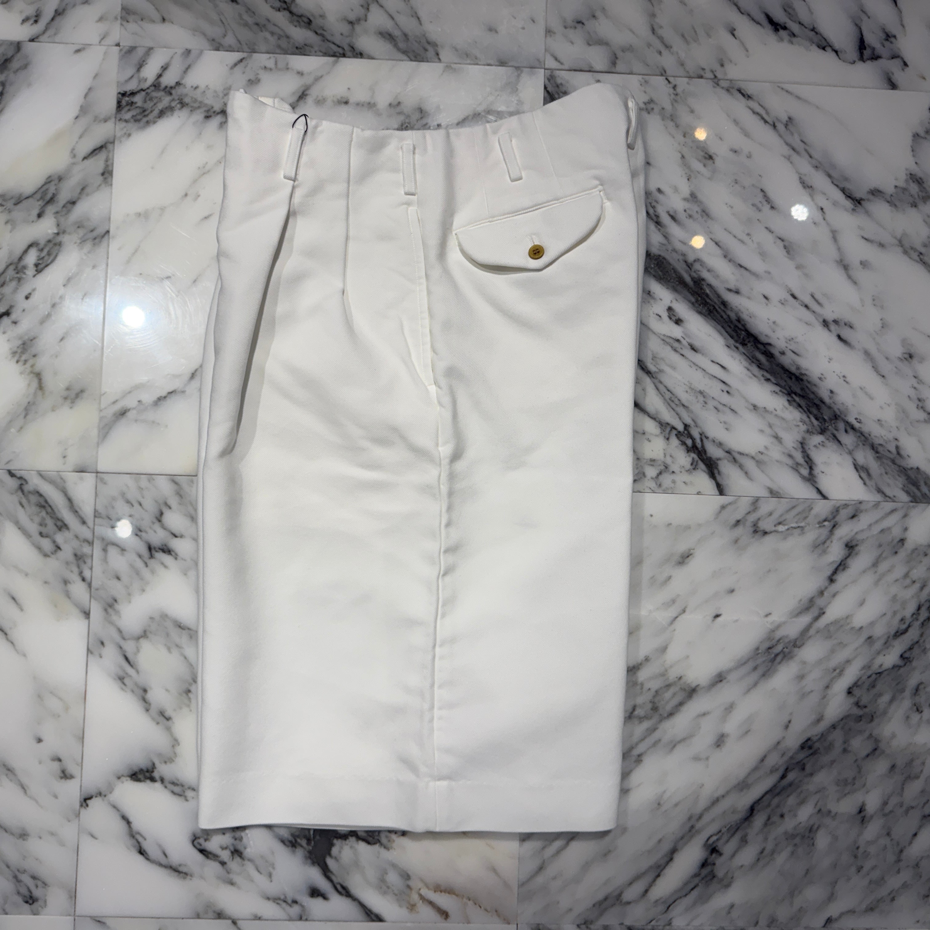 COMME des GARCONS 2020SS Tucked Wide Pants AD2019/DE-P059 Size Ｌコムデギャルソン タック入り ワイドショートパンツ サイズL