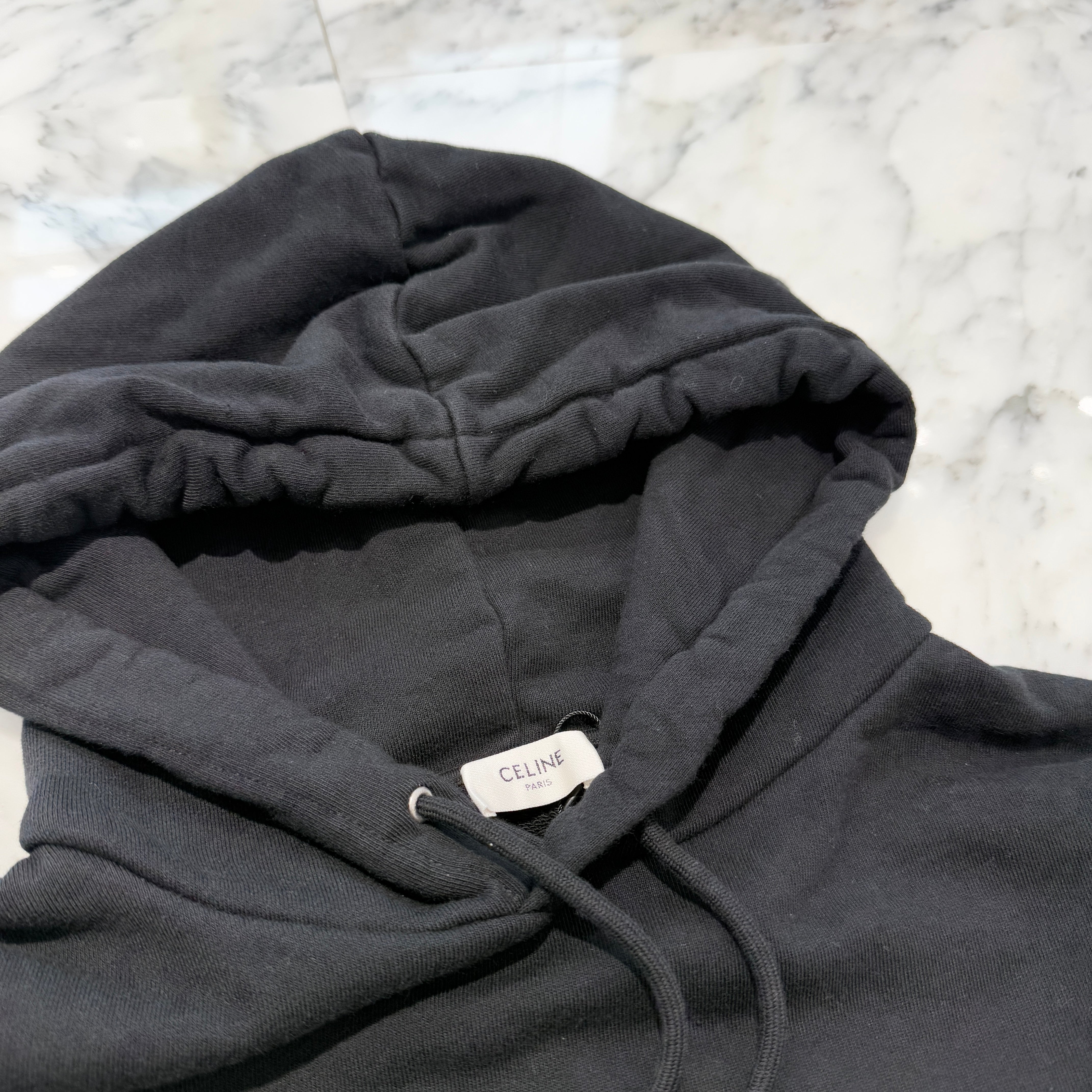 CELINE 2024AW Cotton Fleece Loose Hoodie 2Y958670Q Size L セリーヌ コットンフリース ルーズフーディ サイズ L