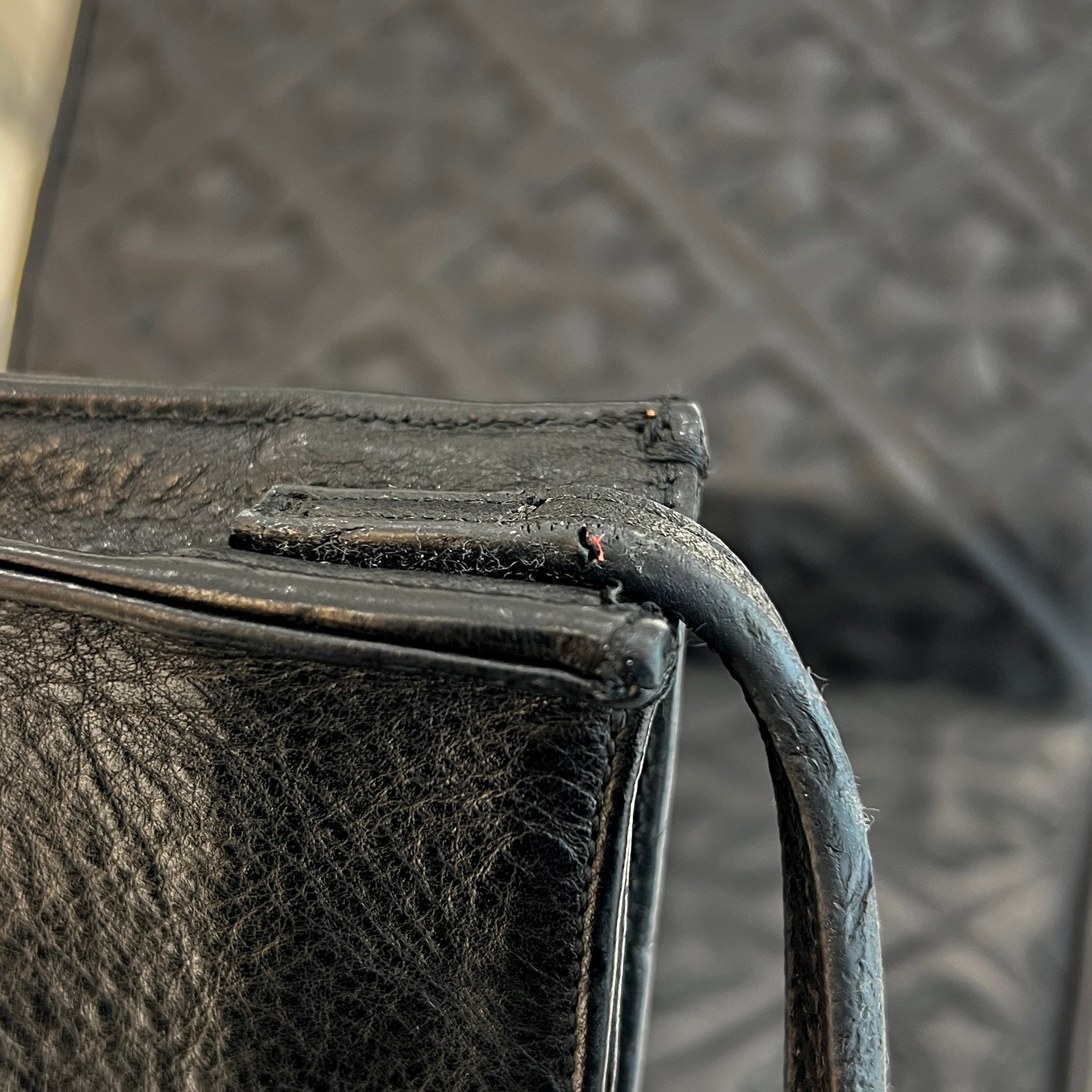 CHROME HEARTS CH Silver Cross Square Pocket Leather Shoulder Bag クロムハーツ CH シルバークロス スクエアポケット レザーショルダーバッグ