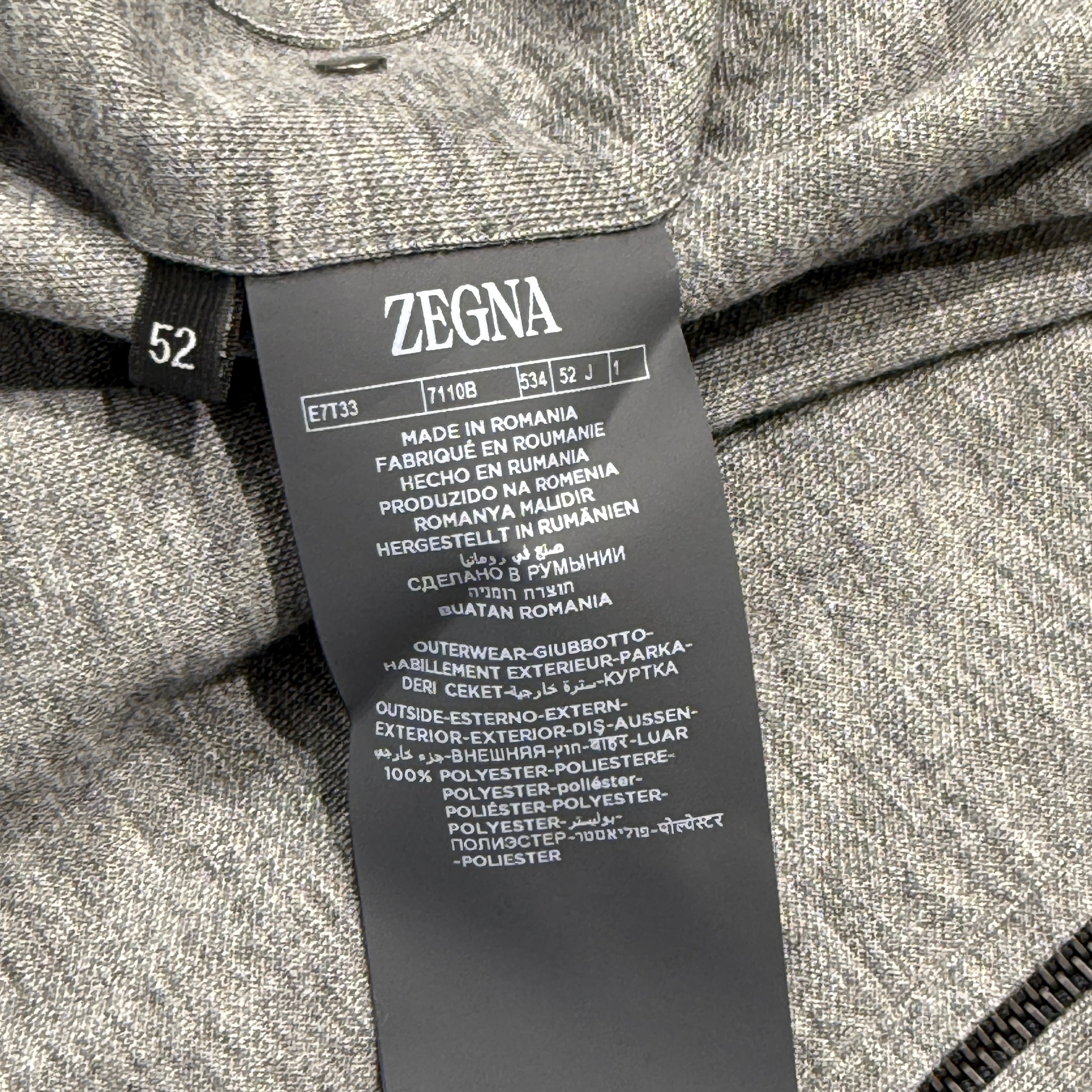 ZEGNA Microfiber Reversible BREZZA Vest E7T33 7110B Size 52 ゼニア マイクロファイバー リバーシブル ブレッザ ベスト