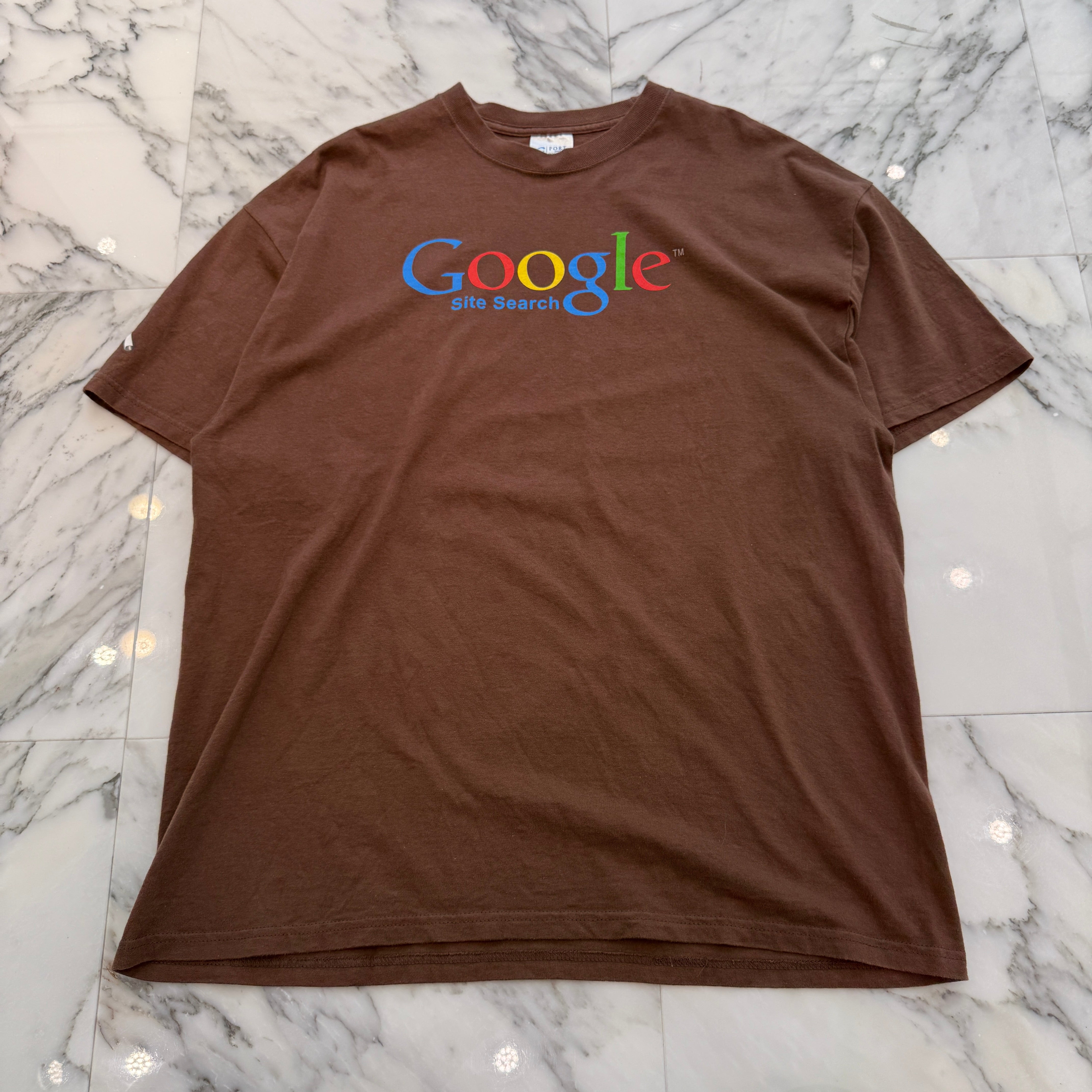 Vintage 00's "Google Site Search" PORT & COMPANY S/S Tee Size XL 00's "グーグル・サイト・サーチ" ポート＆カンパニー社製 Tシャツ サイズXL