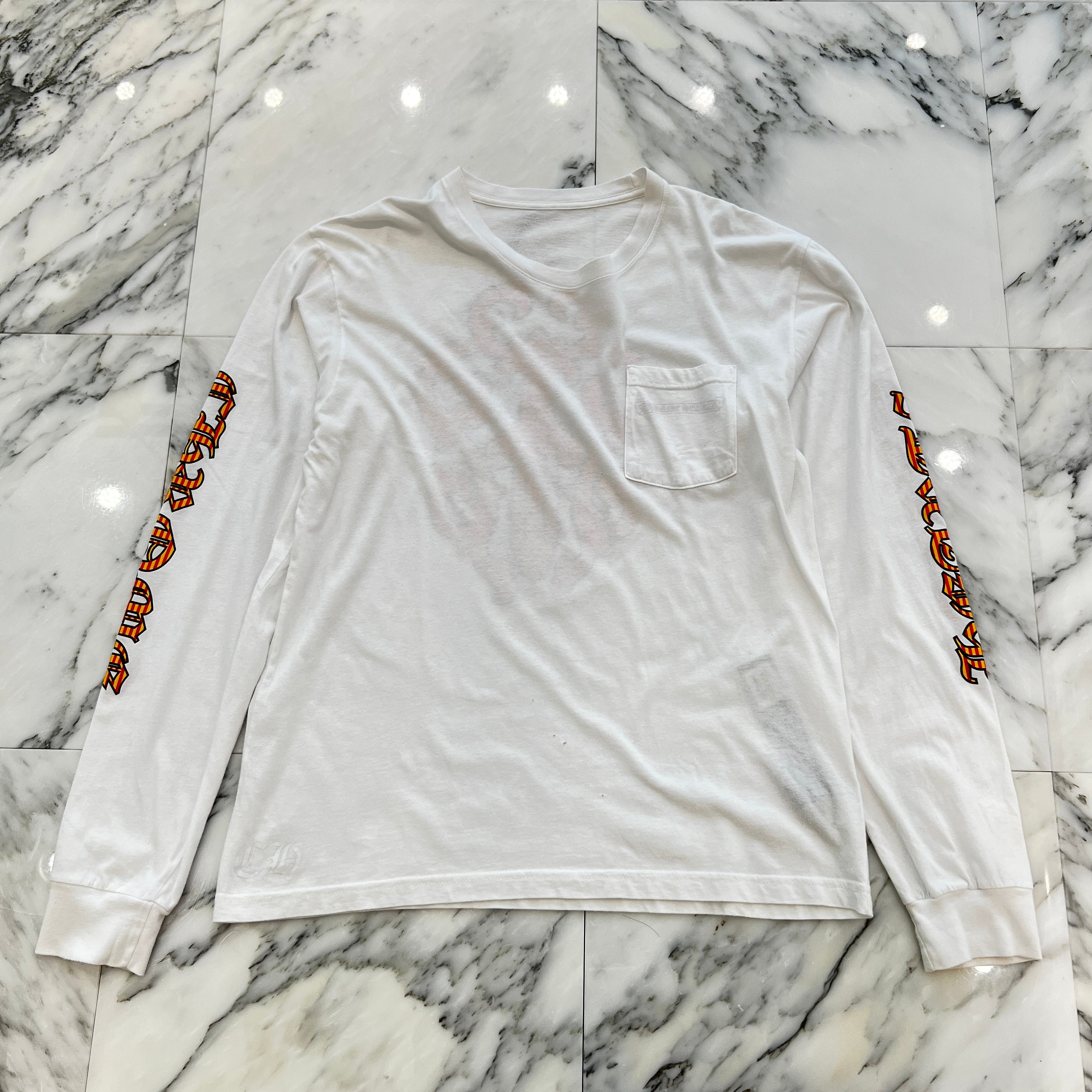 CHROME HEARTS Striped Vine Dagger Long Sleeve Tee Size L クロムハーツ ストライプ ヴァインダガー ロングスリーブTシャツ サイズL