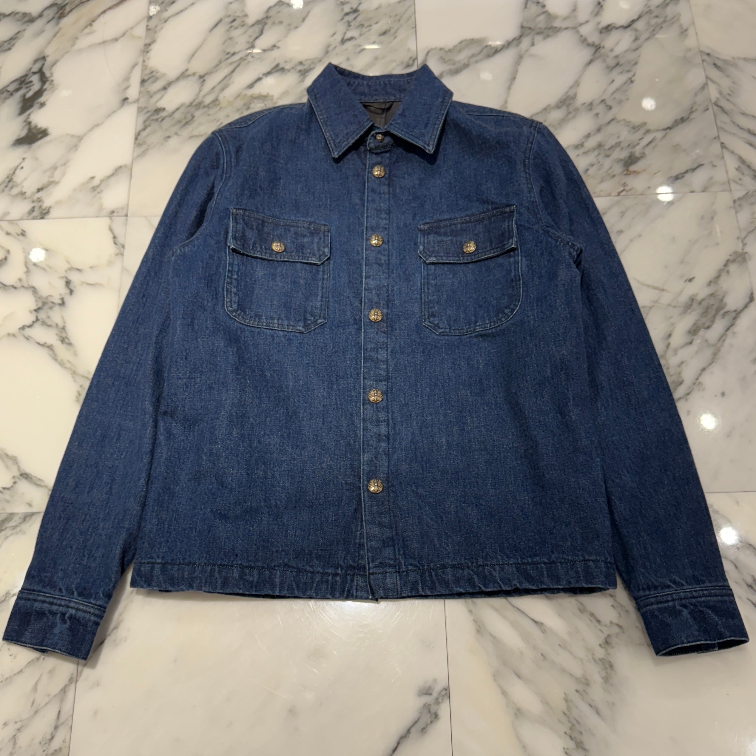 CHROME HEARTS Y NOT WORK DOG Denim Jacket Size M クロムハーツ ワイノット ワークドッグ デニムジャケット サイズM