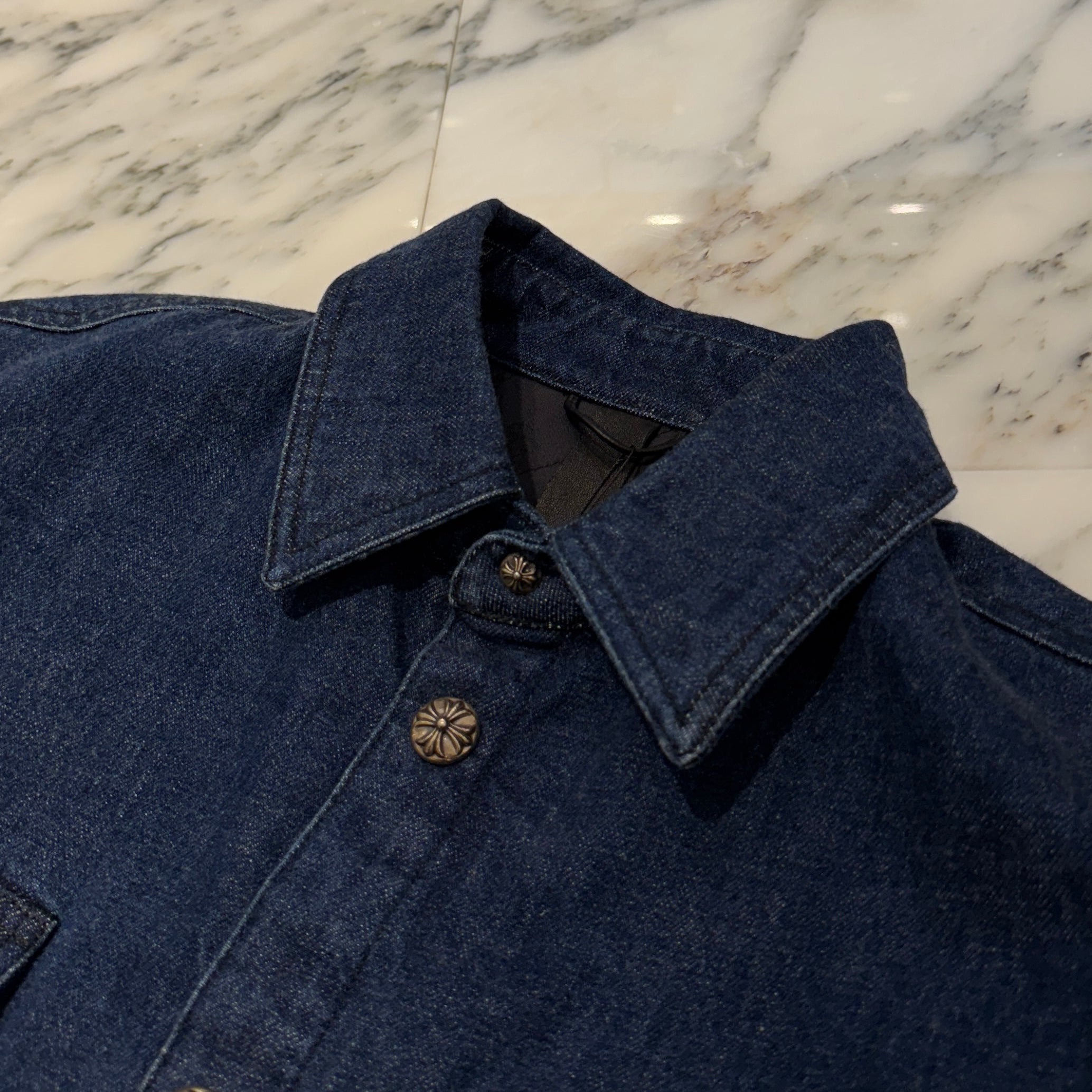 CHROME HEARTS Y NOT WORK DOG Denim Jacket Size M クロムハーツ ワイノット ワークドッグ デニムジャケット サイズM