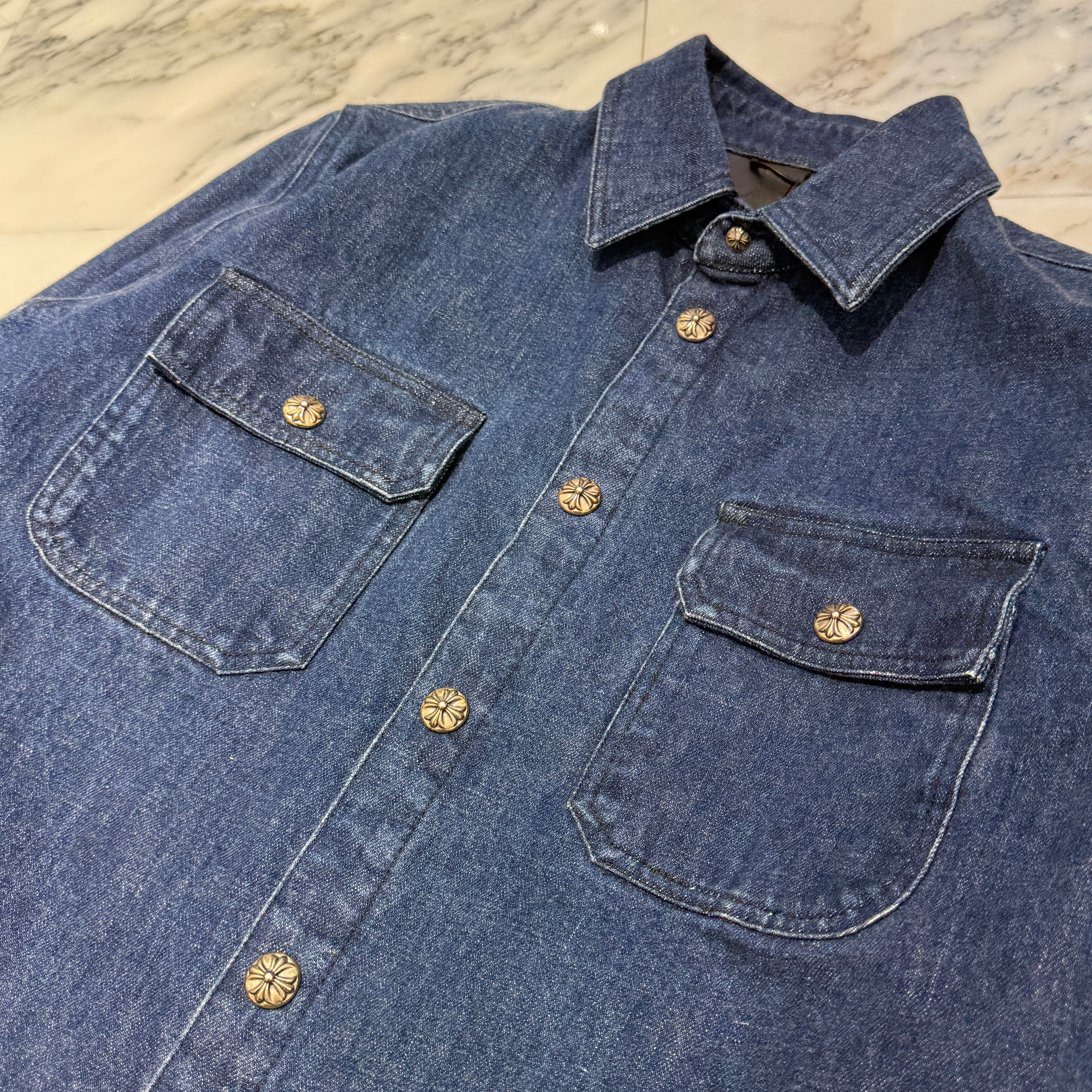 CHROME HEARTS Y NOT WORK DOG Denim Jacket Size M クロムハーツ ワイノット ワークドッグ デニムジャケット サイズM