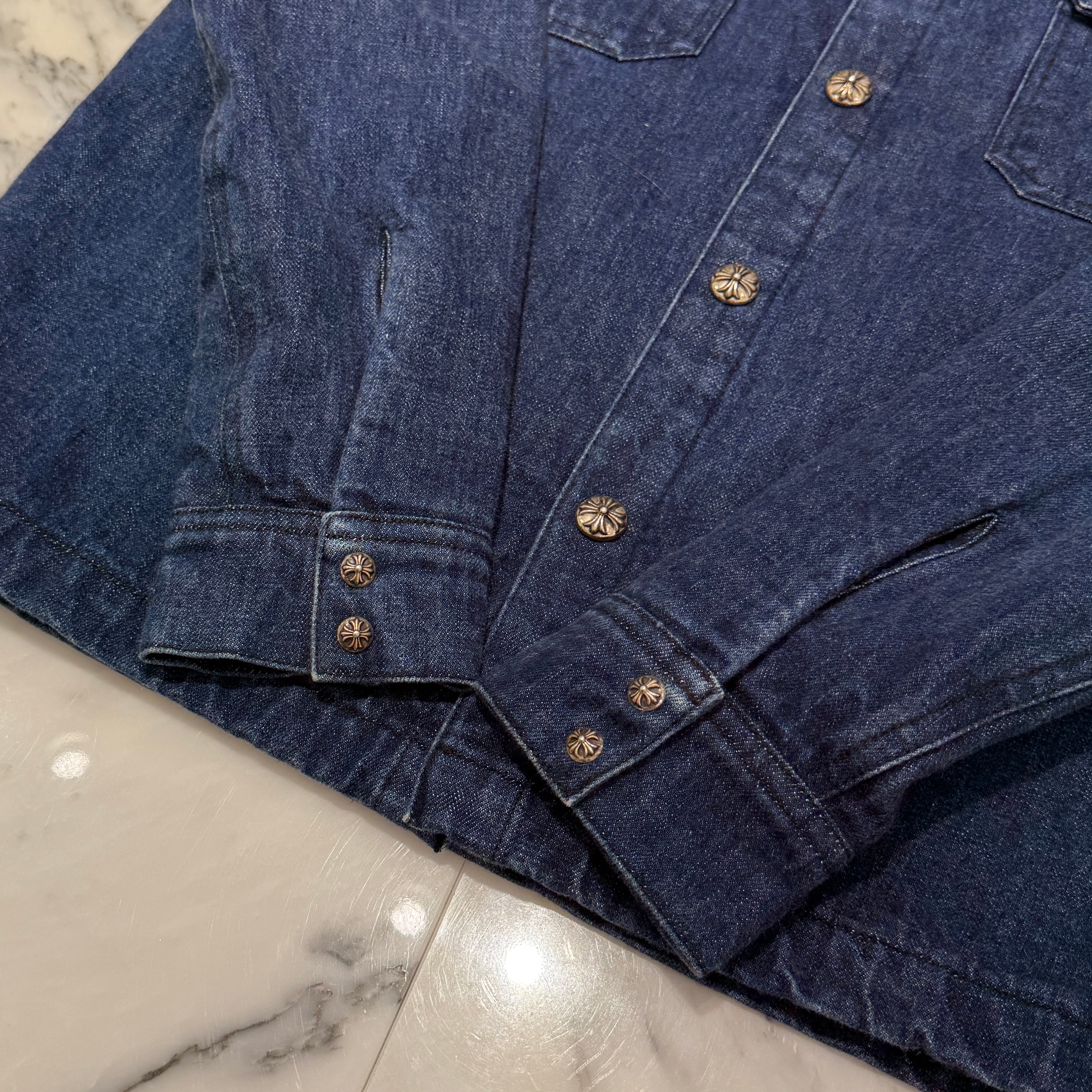CHROME HEARTS Y NOT WORK DOG Denim Jacket Size M クロムハーツ