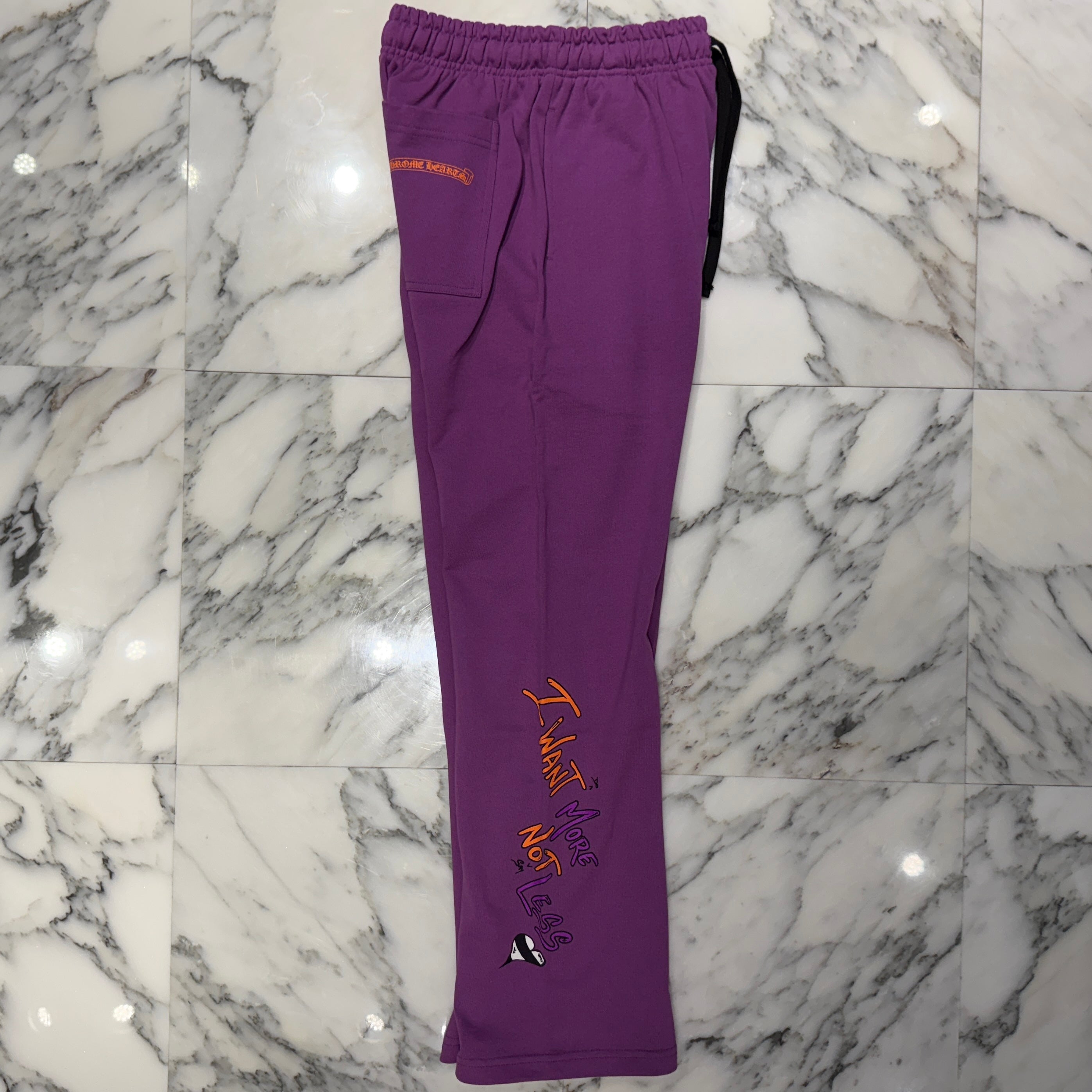 CHROME HEARTS × MATTY BOY 2024AW "I WANT MORE NOT LESS" Sweat Pants Size M クロムハーツ × マッティボーイ "アイウォント モア ノット レス" スウェットパンツ サイズM