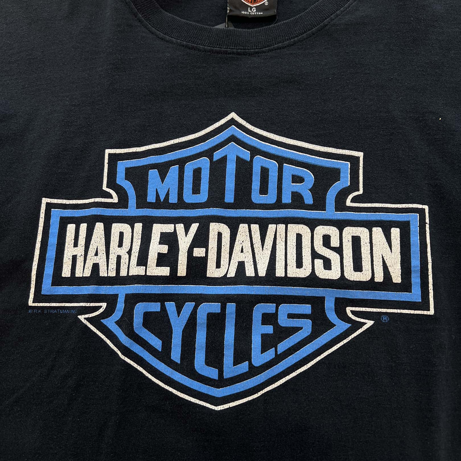 Vintage 90's Harley-Davidson Blue Flame Long Sleeve Tee Size L
