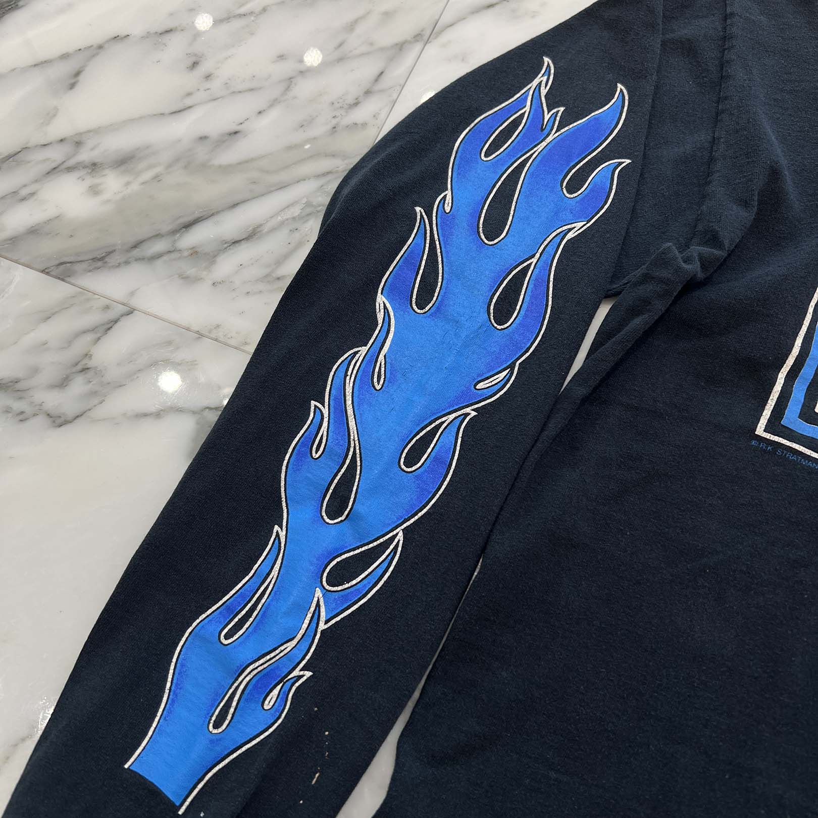 Vintage 90’s Harley-Davidson Blue Flame Long Sleeve Tee Size L ハーレー・ダビットソン ブルーフレイム ロングスリーブTシャツ サイズL