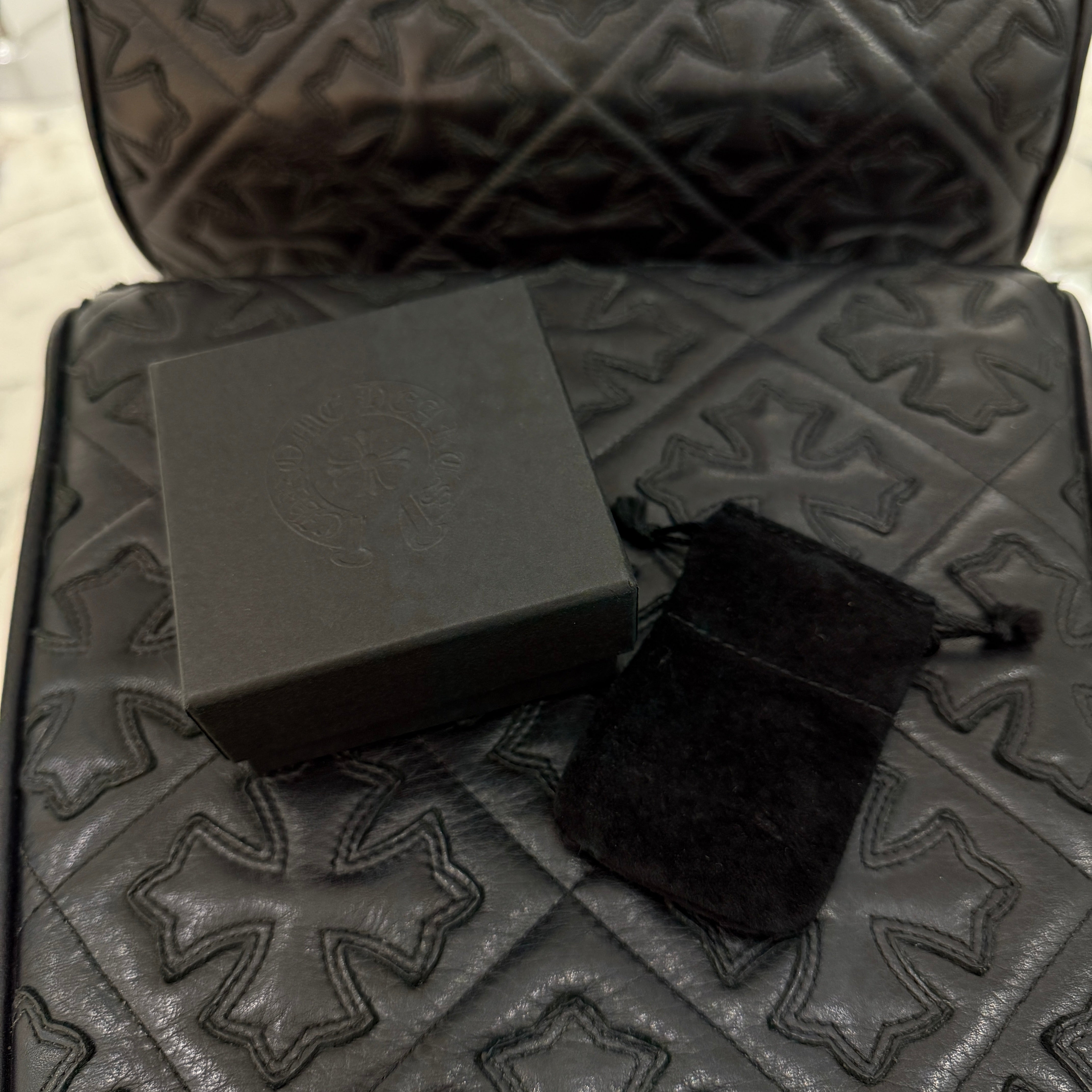 CHROME HEARTS 22K Tiny Fat Cross Pave Diamond Pendant Top クロムハーツ 22K タイニーファットクロス パヴェダイヤモンド ペンダントトップ