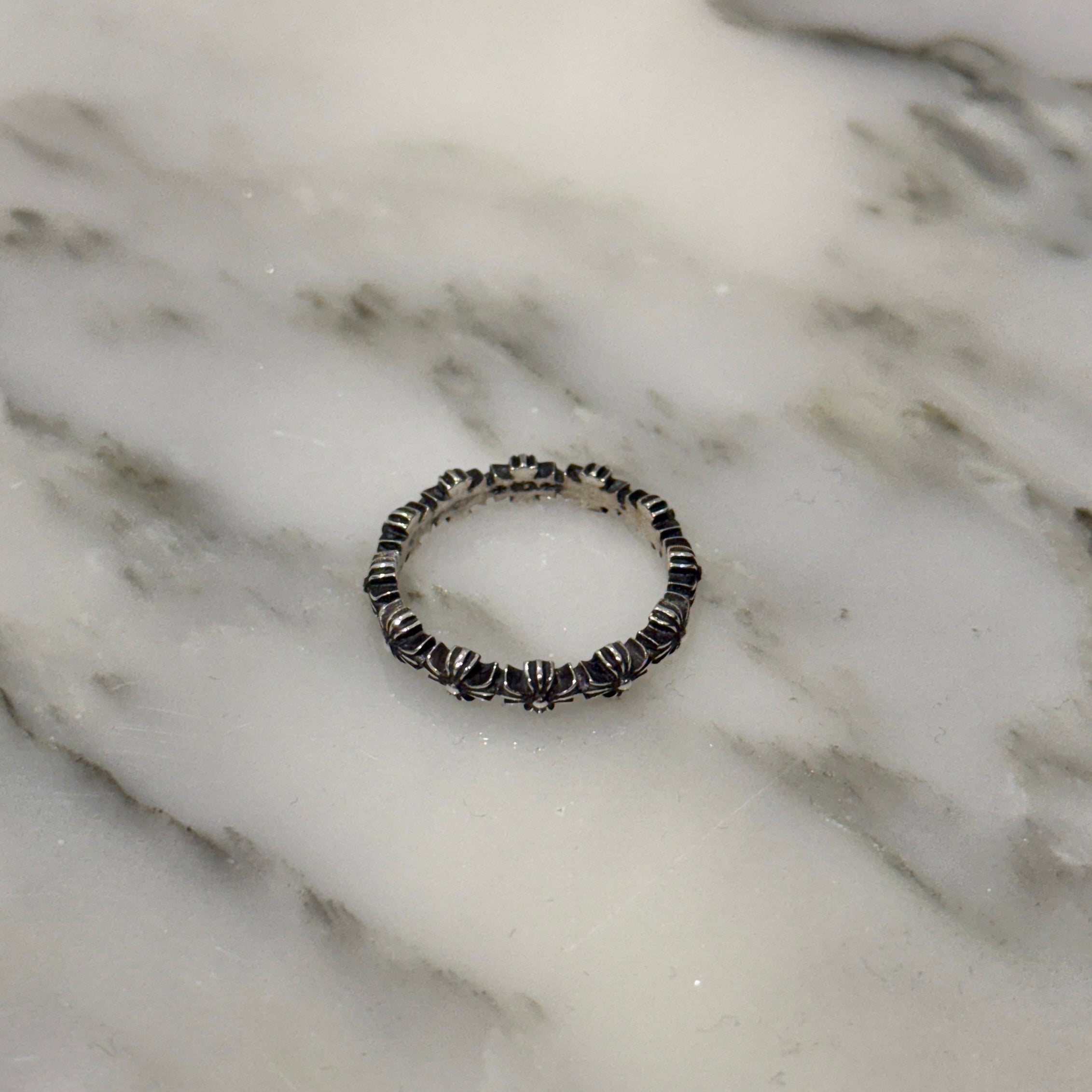 CHROME HEARTS Tiny E CH Band Sliver Ring Size 14号 クロムハーツ タイニーE CHバンド シルバーリング 14号