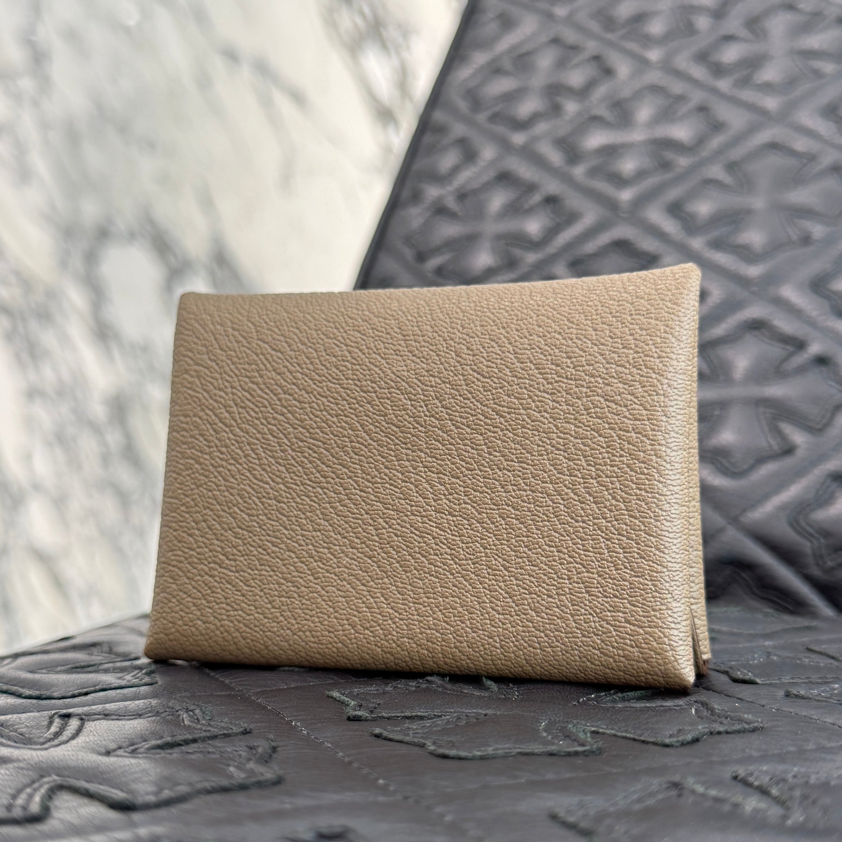 HERMES Calvi Duo Card Case "Etoupe" W刻印 エルメス カルヴィデュオ カードケース "エトゥープ" W刻印