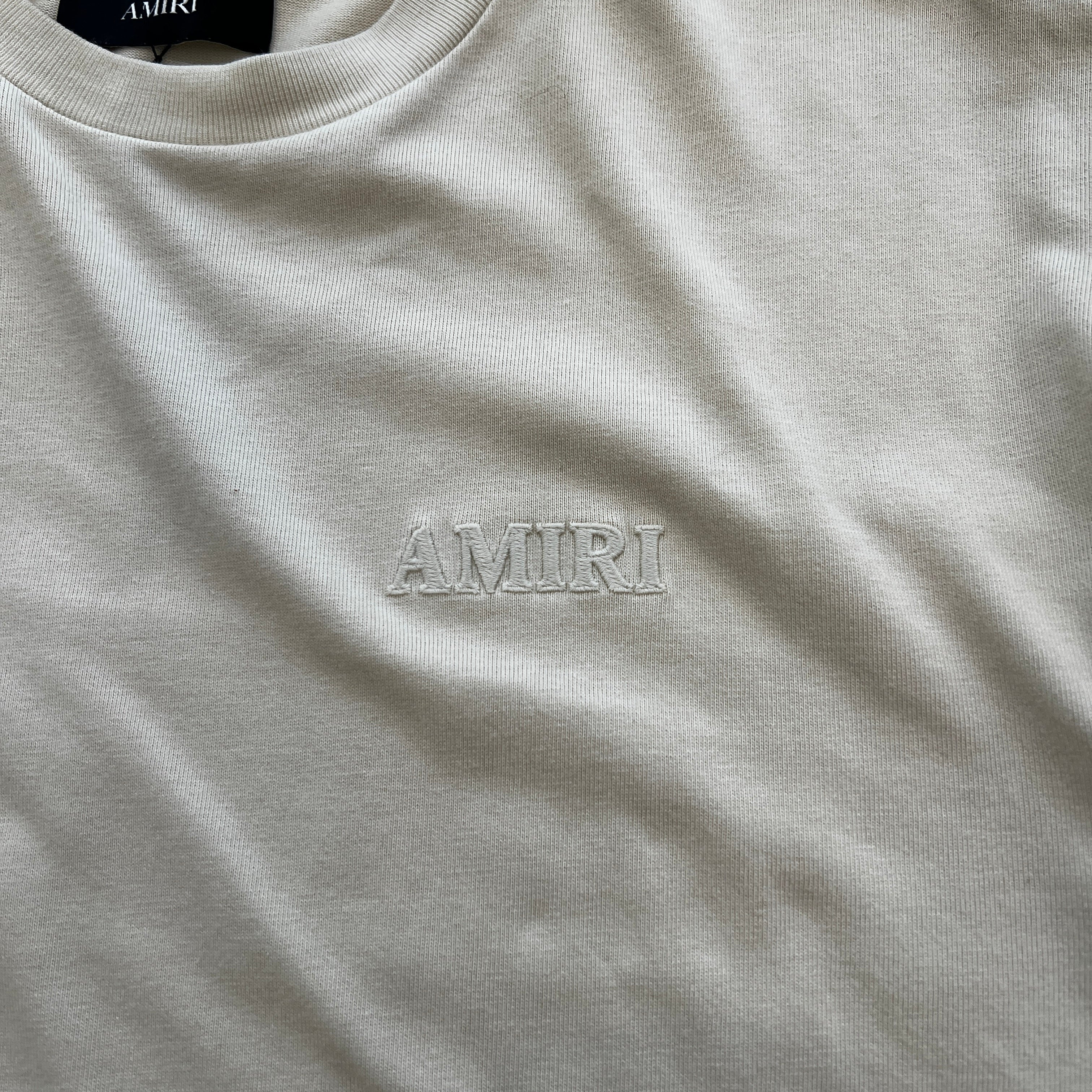 AMIRI Logo Embroidered Over Sized Tee Size L アミリ ロゴ刺繍オーバーサイズTシャツ サイズL