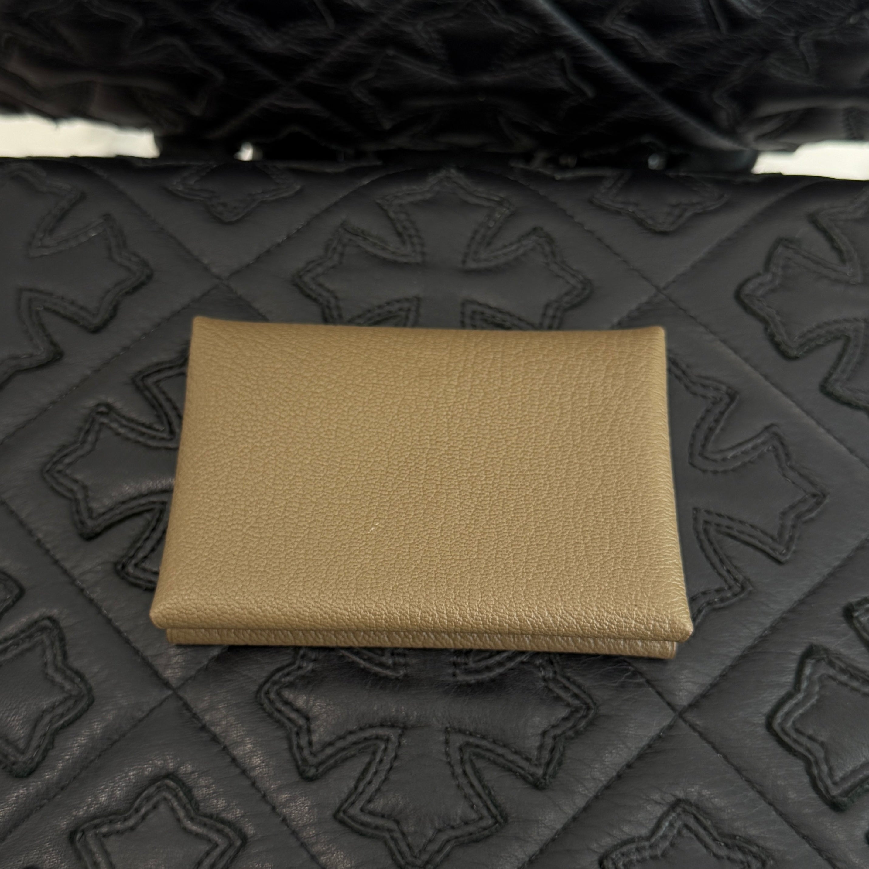 HERMES Calvi Duo Card Case "Etoupe" W刻印 エルメス カルヴィデュオ カードケース "エトゥープ" W刻印