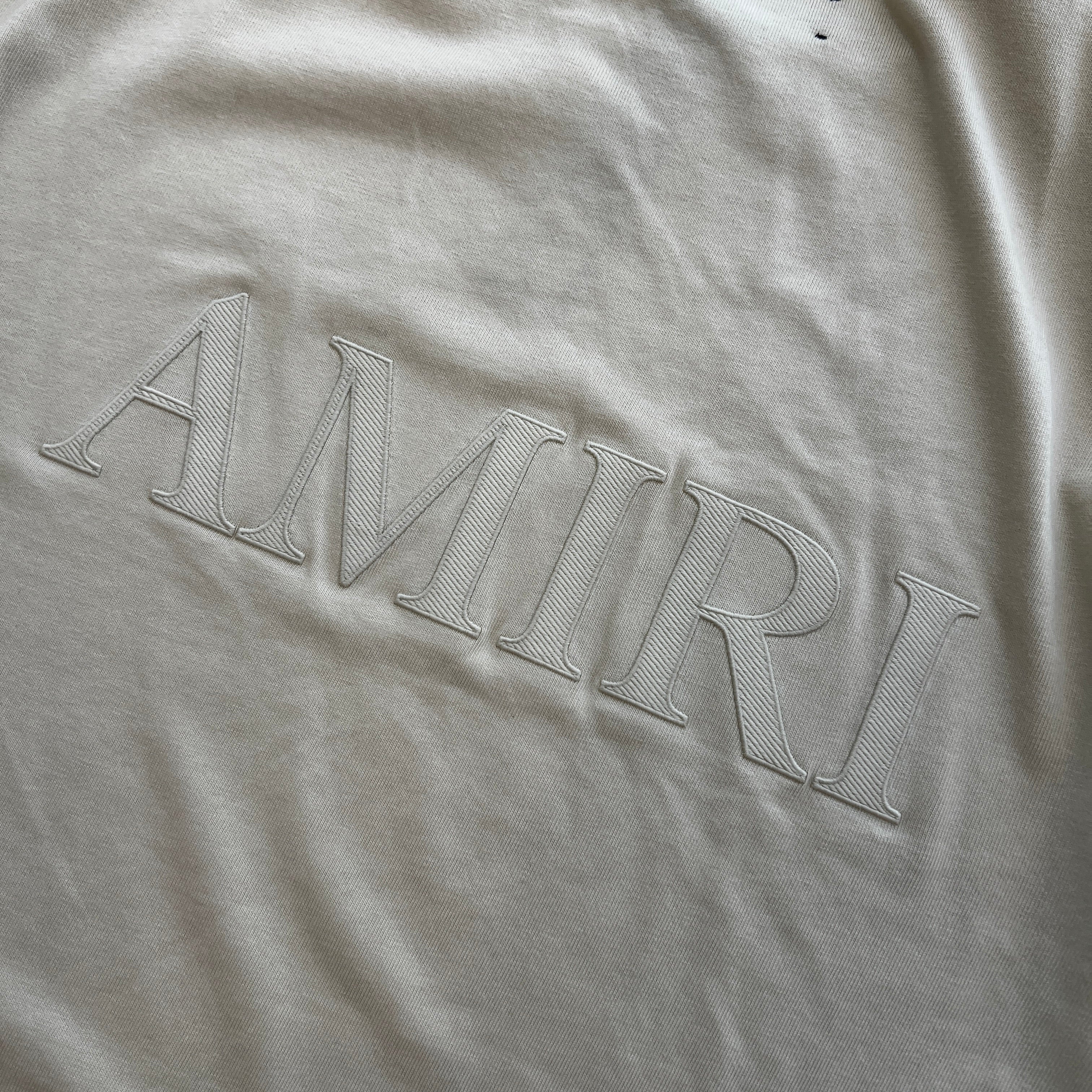 AMIRI Logo Embroidered Over Sized Tee Size L アミリ ロゴ刺繍オーバーサイズTシャツ サイズL