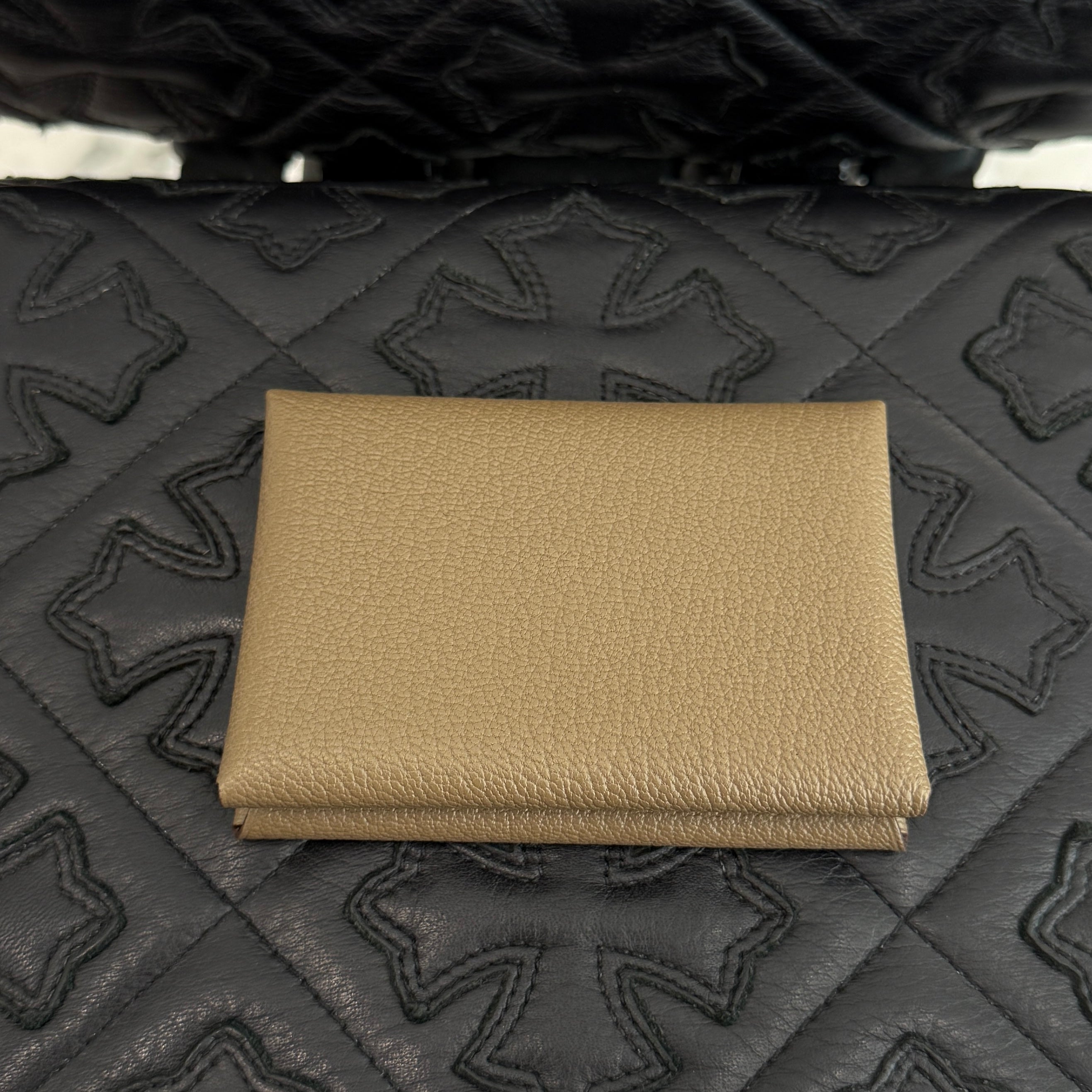 HERMES Calvi Duo Card Case "Etoupe" W刻印 エルメス カルヴィデュオ カードケース "エトゥープ" W刻印