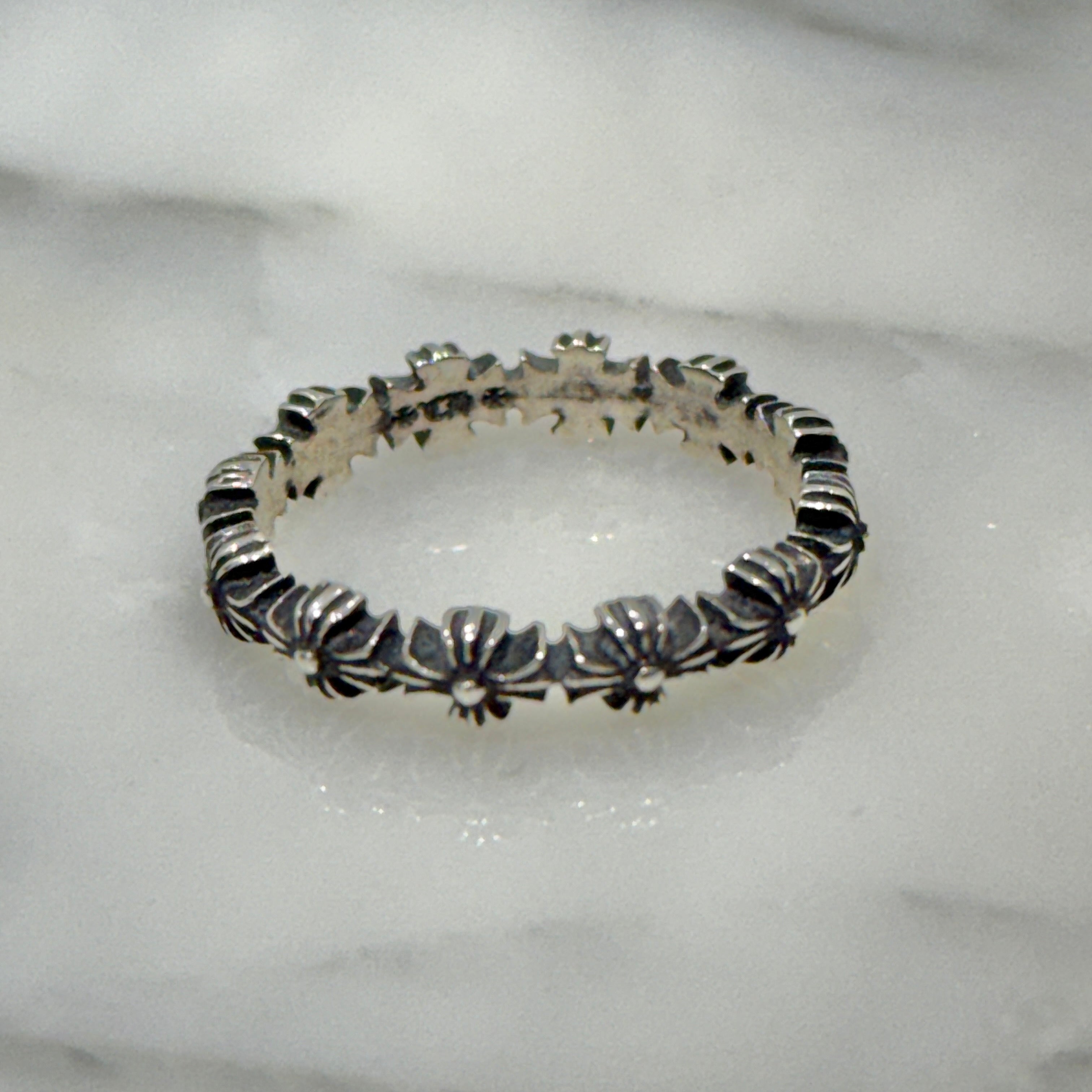 CHROME HEARTS Tiny E CH Band Sliver Ring Size 14号 クロムハーツ タイニーE CHバンド シルバーリング 14号