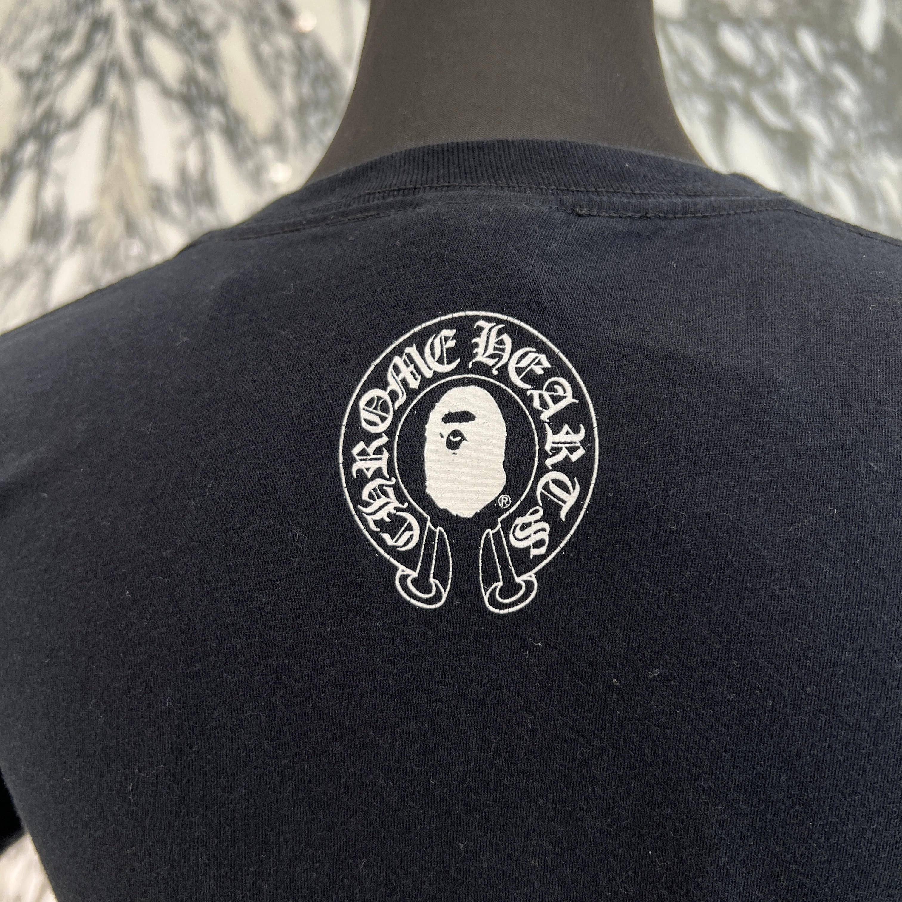 CHROME HEARTS × A BATHING APE Baby Milo Horseshoe Tee Size S クロムハーツ × アベイシングエイプ ベイビーマイロ ホースシュー Tシャツ サイズS