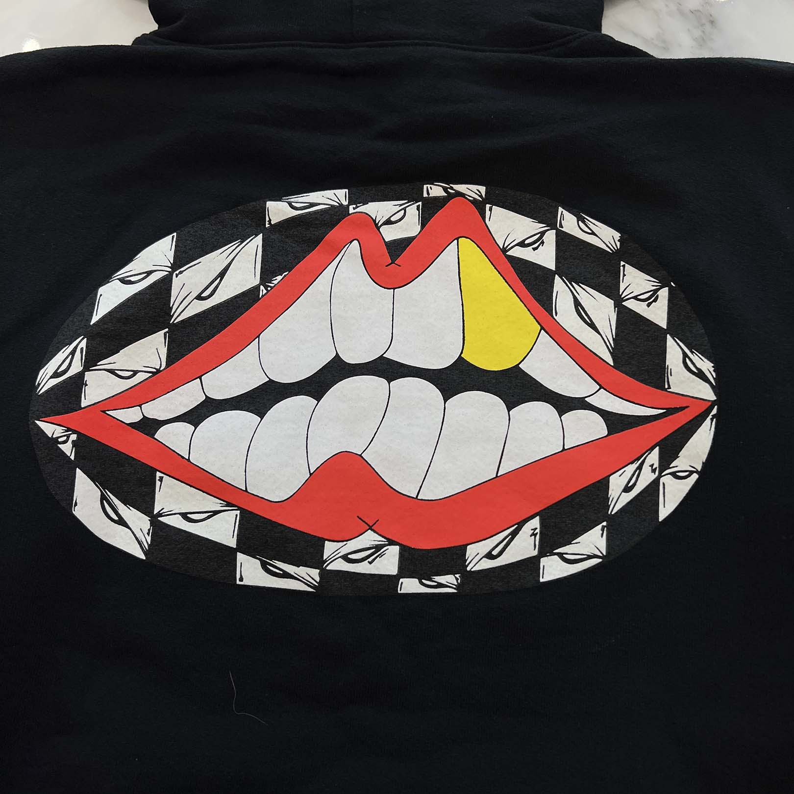 CHROME HEARTS × MATTY BOY 99 Eyes Chomper Pullover Hoodie Size M