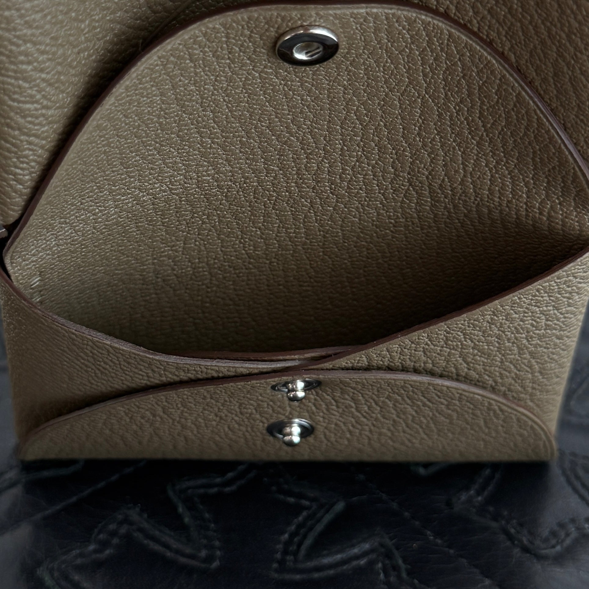 HERMES Calvi Duo Card Case "Etoupe" W刻印 エルメス カルヴィデュオ カードケース "エトゥープ" W刻印